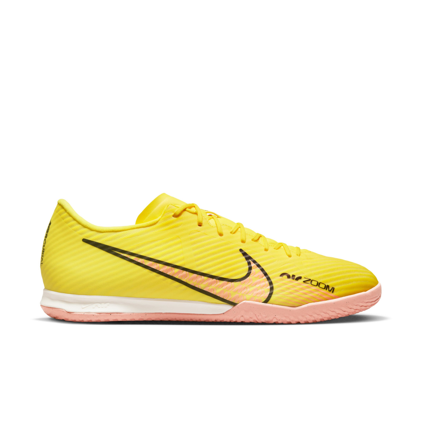 Nike Zoom Mercurial Vapor 15 Academy Chaussures de Foot en Salle (IN) Jaune Orange Blanc