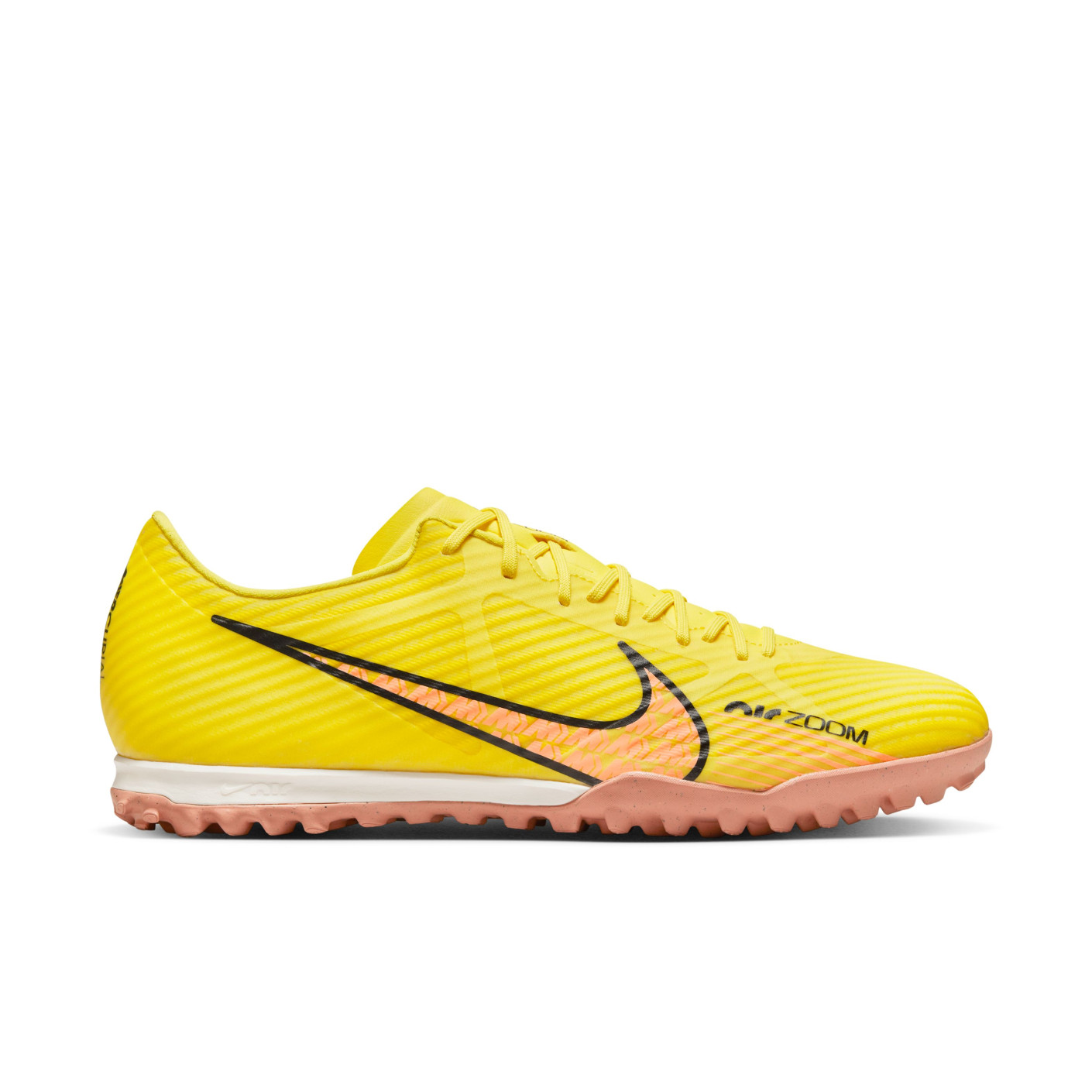 Nike Zoom Mercurial Vapor 15 Academy Gazon Naturel Gazon Artificiel Chaussures de Foot (MG) Jaune Orange Noir