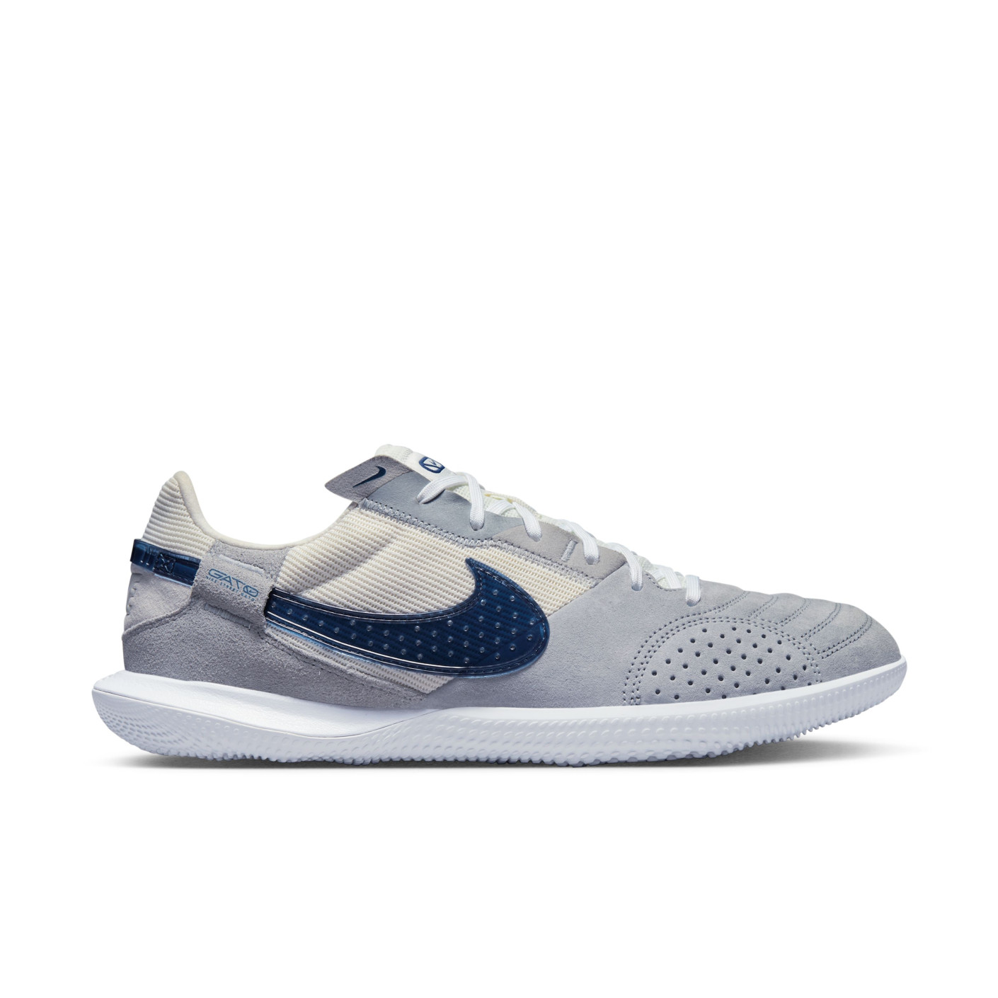 Nike Streetgato Straatvoetbalschoenen Grijs Donkerblauw Wit