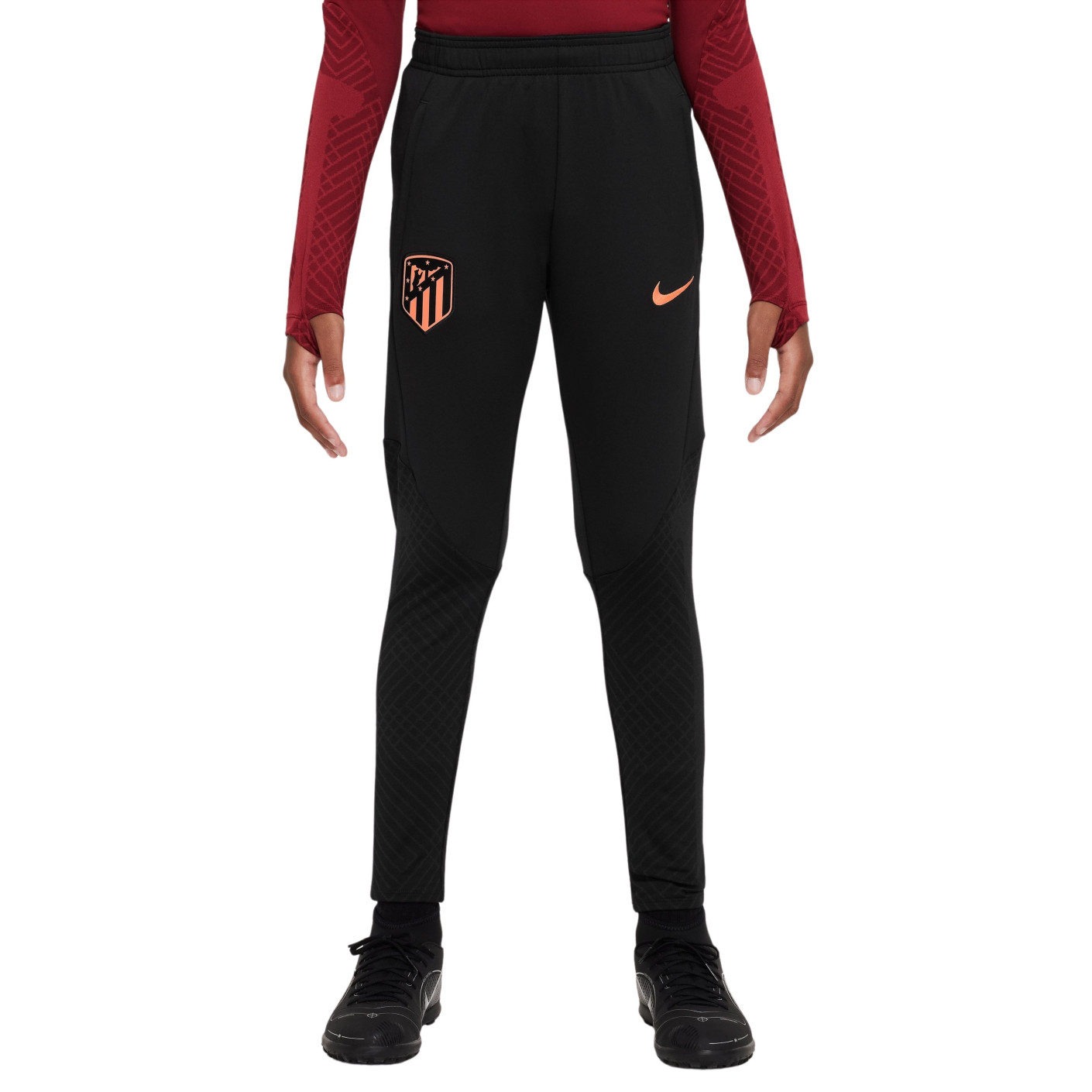 Nike Atletico Madrid Strike Pantalon d'Entraînement 2022-2023 Enfants Noir Orange