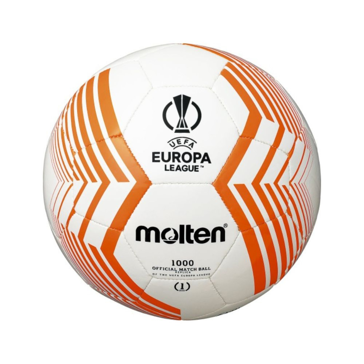Molten UEFA Europa League Récréation Ballon de Foot Blanc Orange