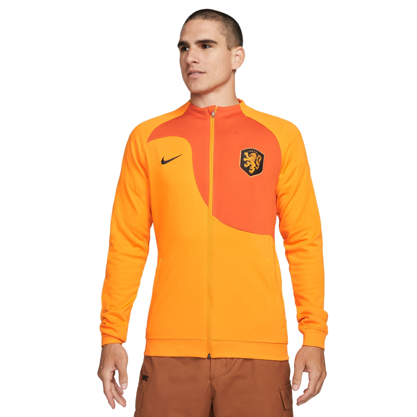 Nike Nederland Academy Pro Anthem Trainingsjack 2022-2024 Oranje Zwart