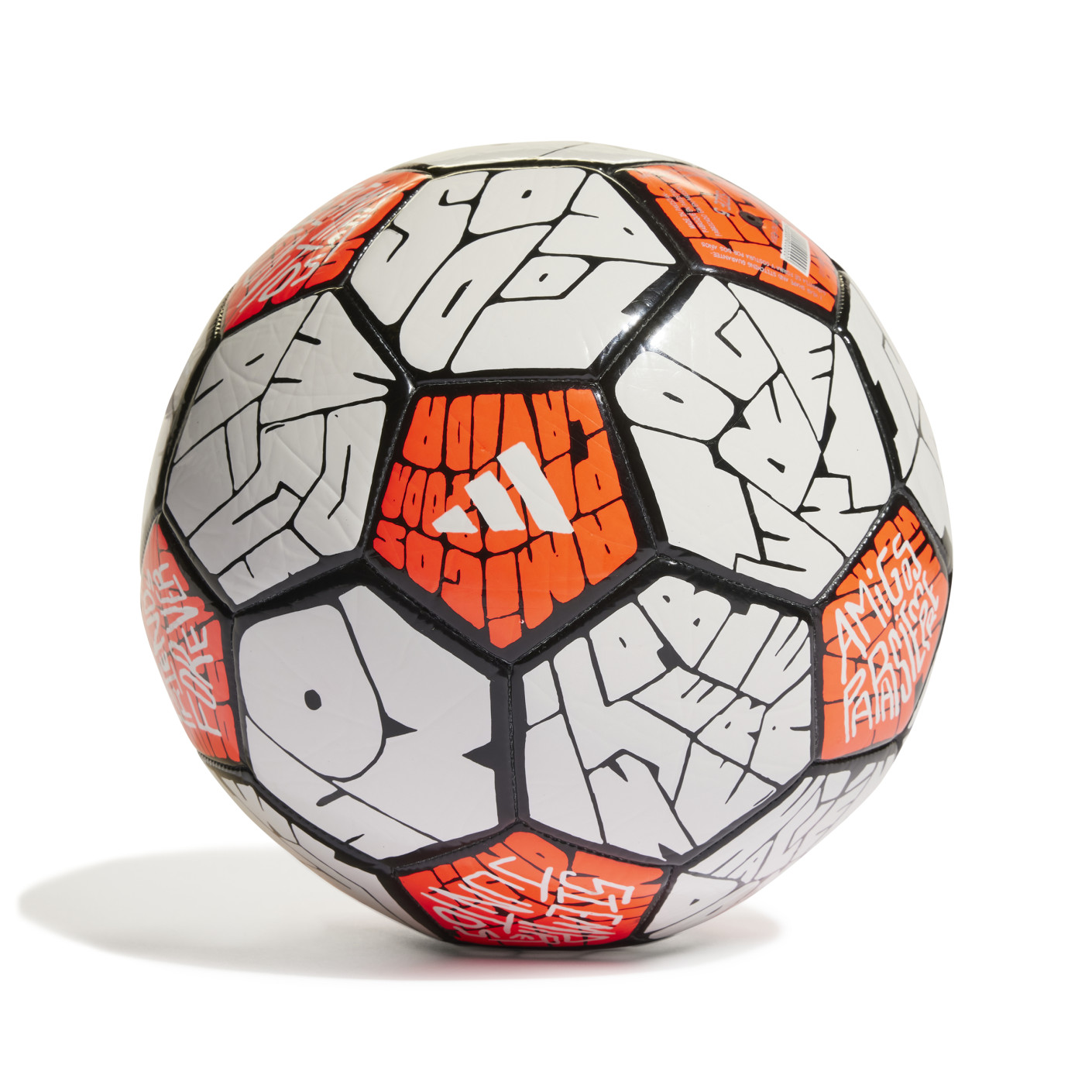 adidas Messi Club Ballon de Football Blanc Noir Rouge