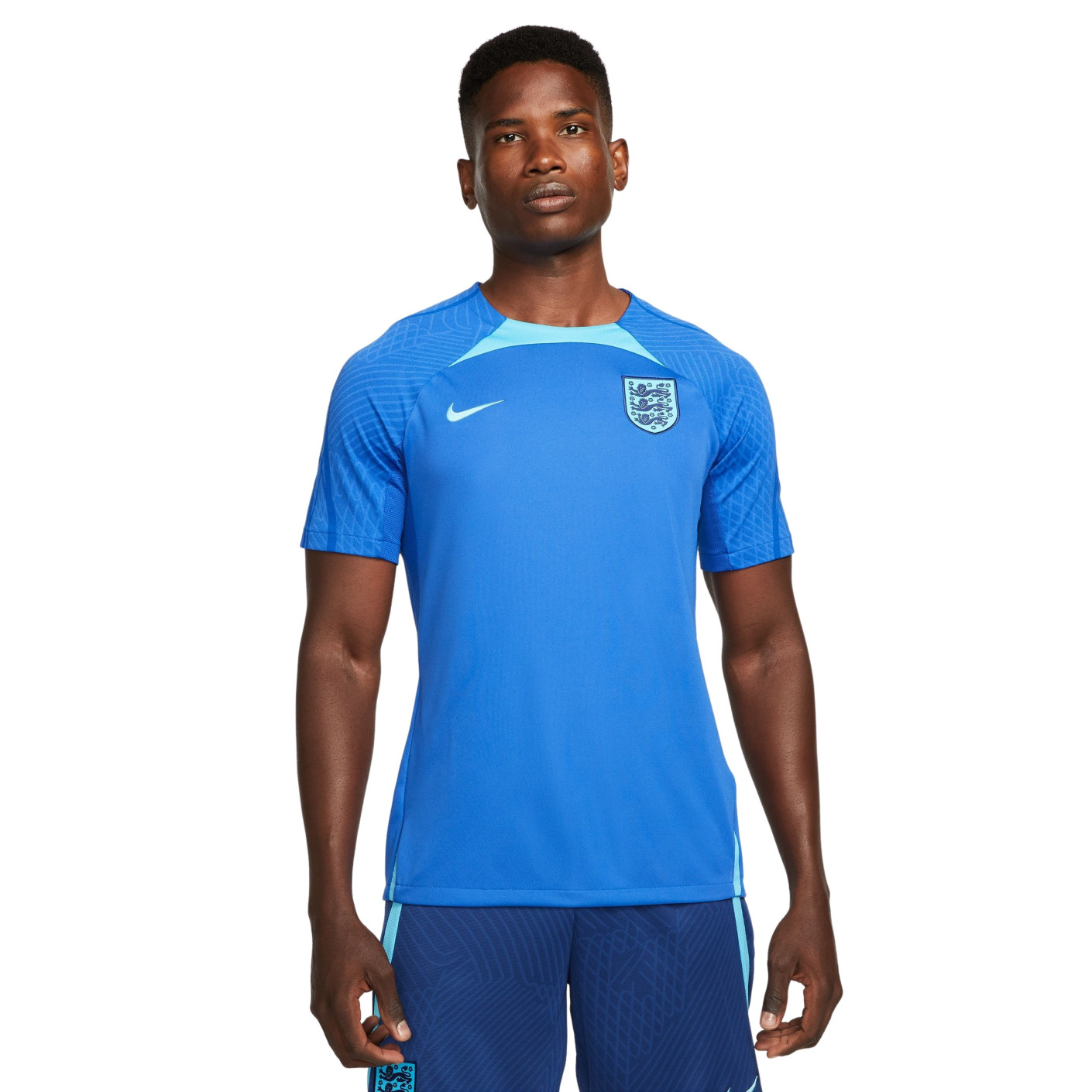 Nike Angleterre Strike Maillot d'Entraînement 2022-2024 Bleu