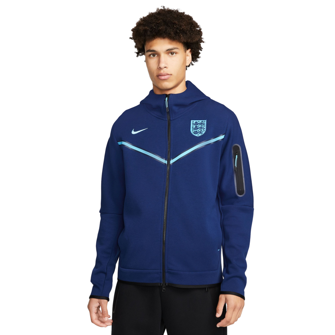 Nike Angleterre Tech Fleece Veste Full-Zip 2022-2024 Bleu
