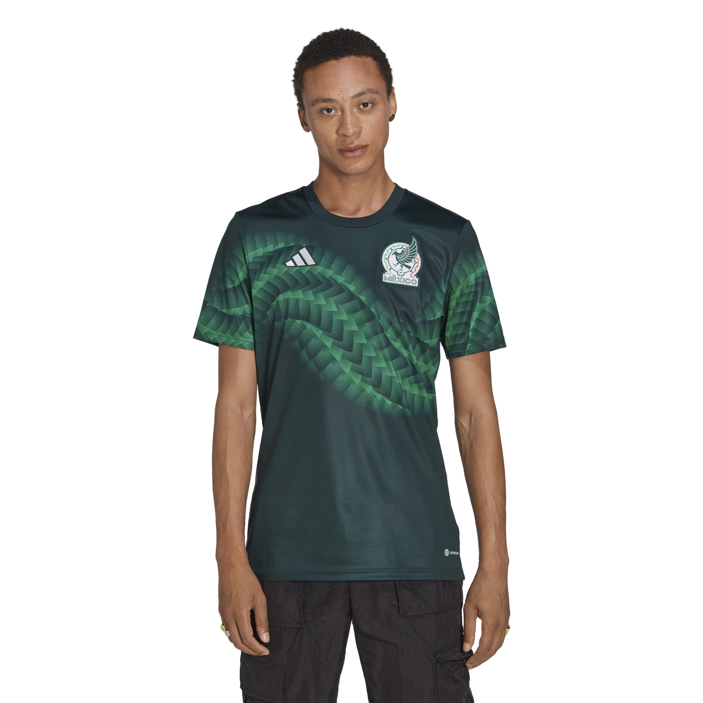 adidas Mexique Pre Match Maillot d'Entraînement 2022-2024 Vert