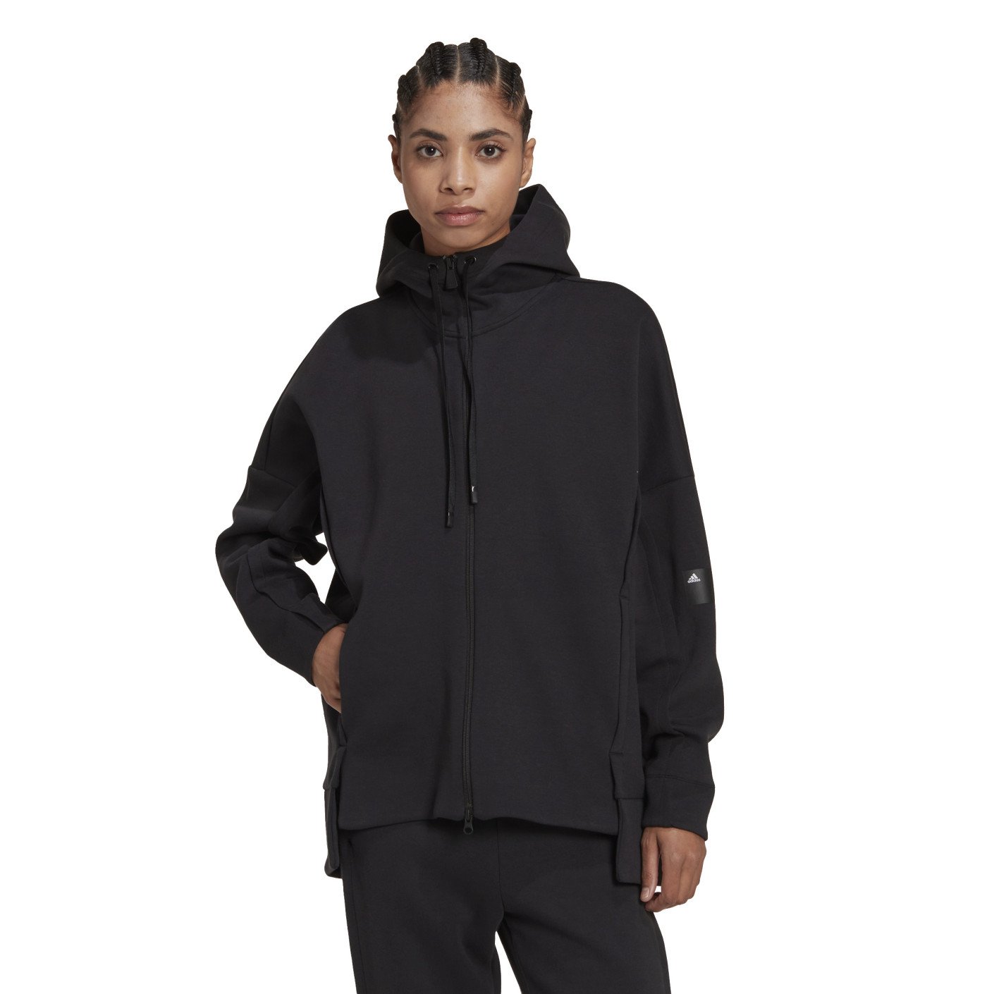 Veste ample pour femme Adidas Mission Victory, noire