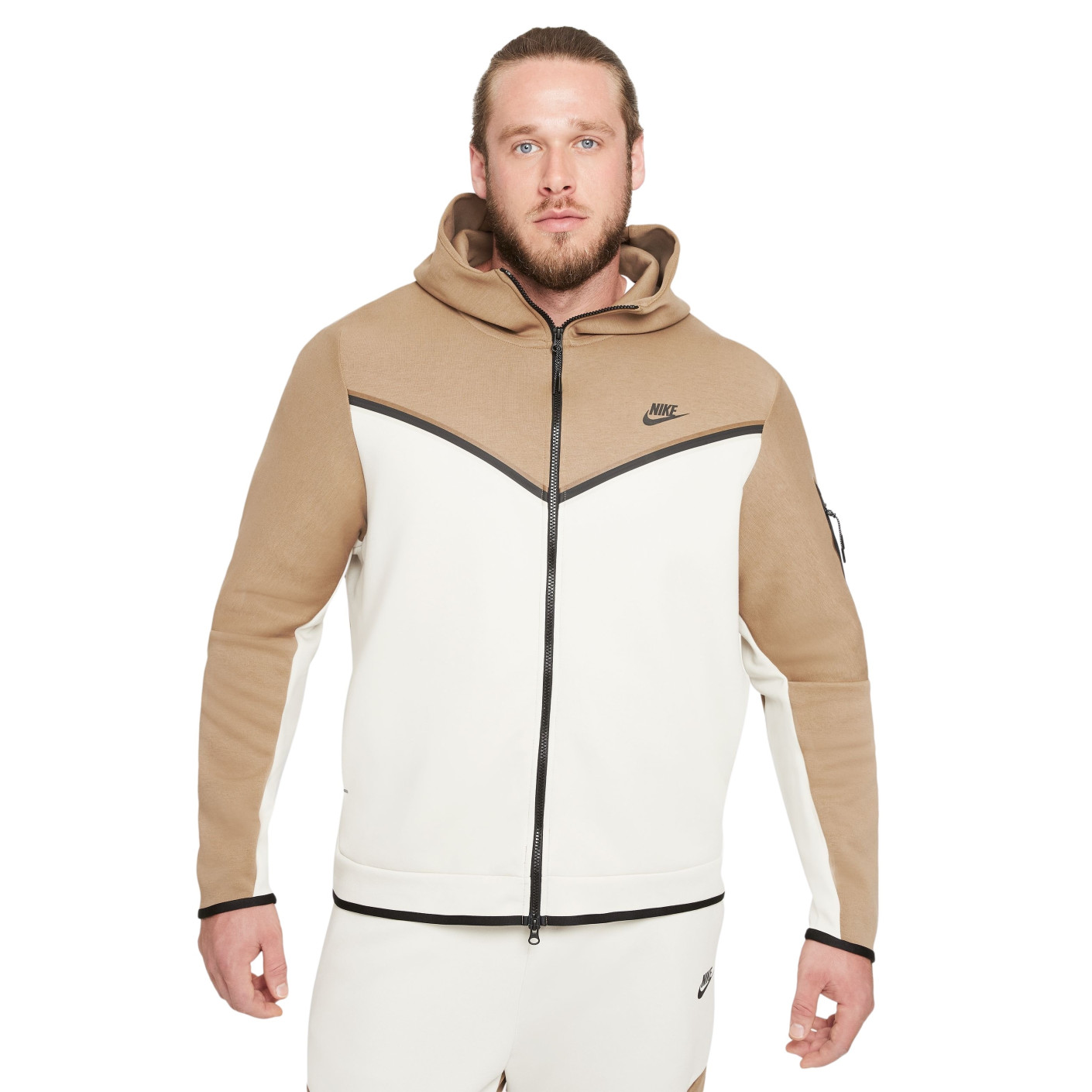 Nike Tech Fleece Vest Marron Clair Blanc Noir - Voetbalshop.be