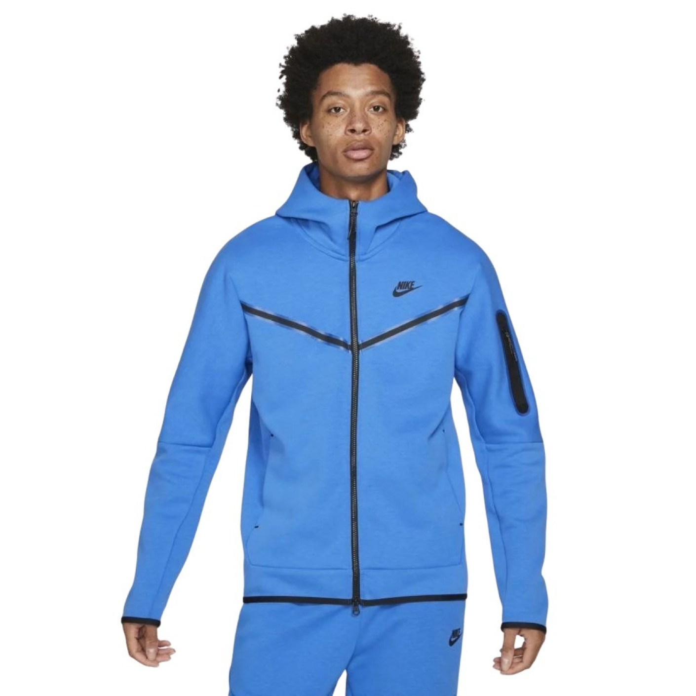 Nike Tech Fleece Vest Bleu Brillant Noir - Voetbalshop.be