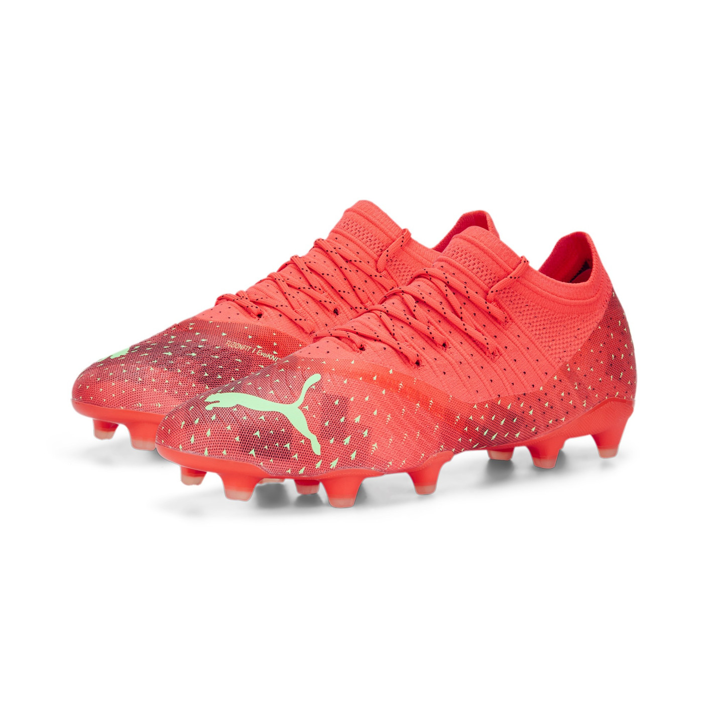 PUMA Future 2.4 Gras / Kunstgras Voetbalschoenen (MG) Oranje Groen