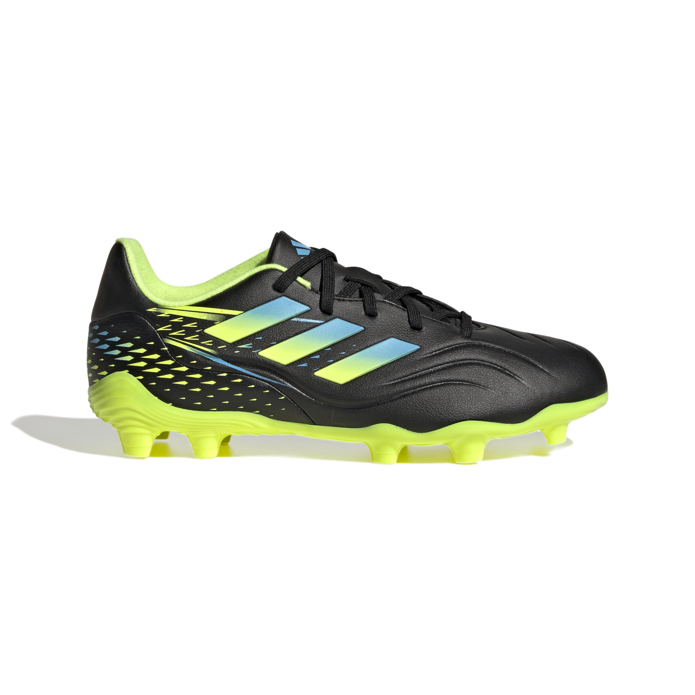 adidas Copa Sense.3 Gras Voetbalschoenen (FG) Kids Zwart Blauw Geel