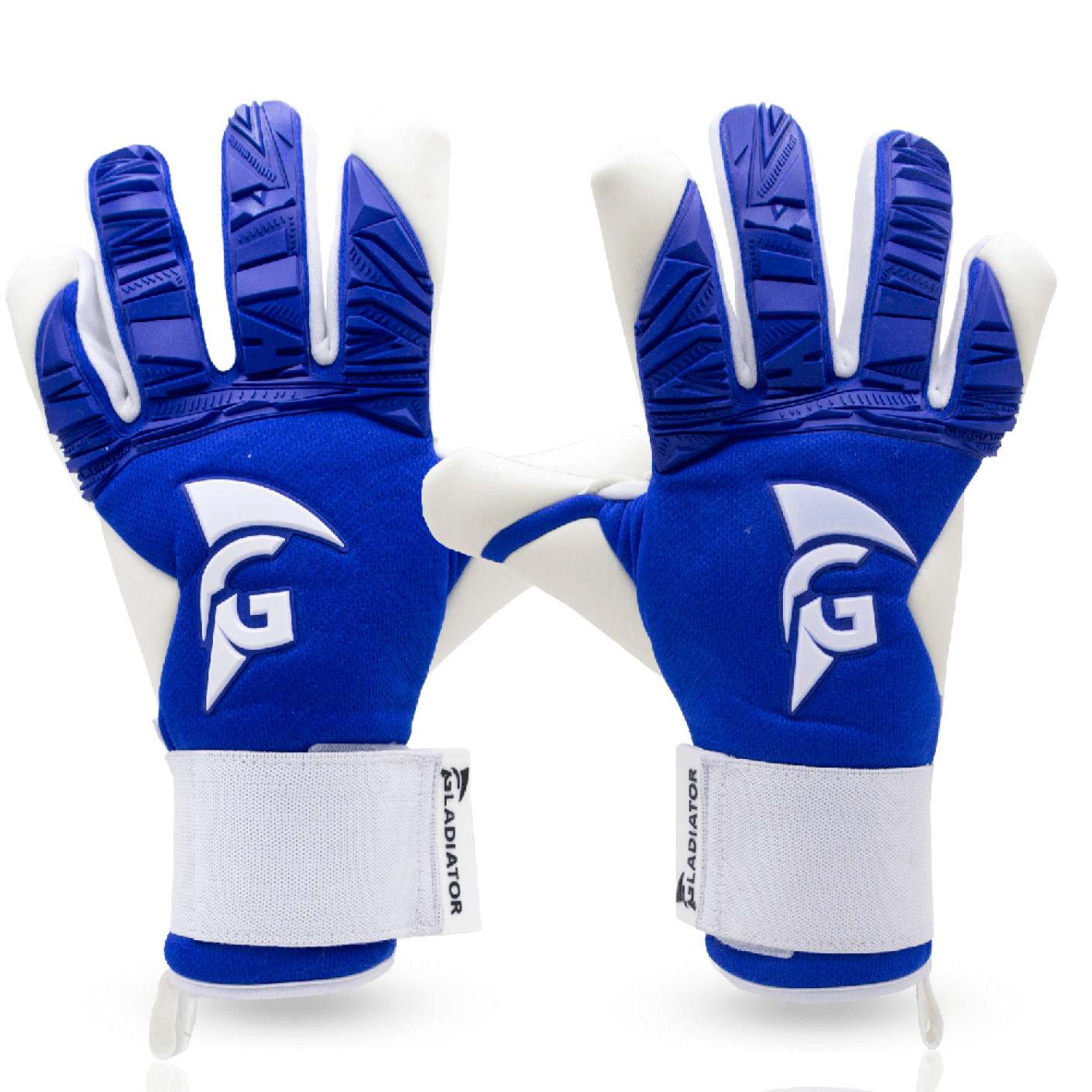 Gladiator Sports Stewi Gants de Gardien de But Bleu Blanc