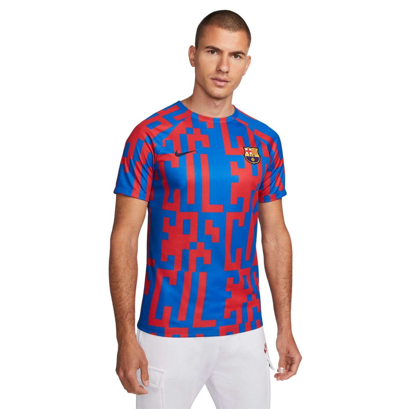 Nike FC Barcelona Pre-Match Trainingsshirt 2022-2023 Blauw Donkerblauw -  Voetbalshop.be