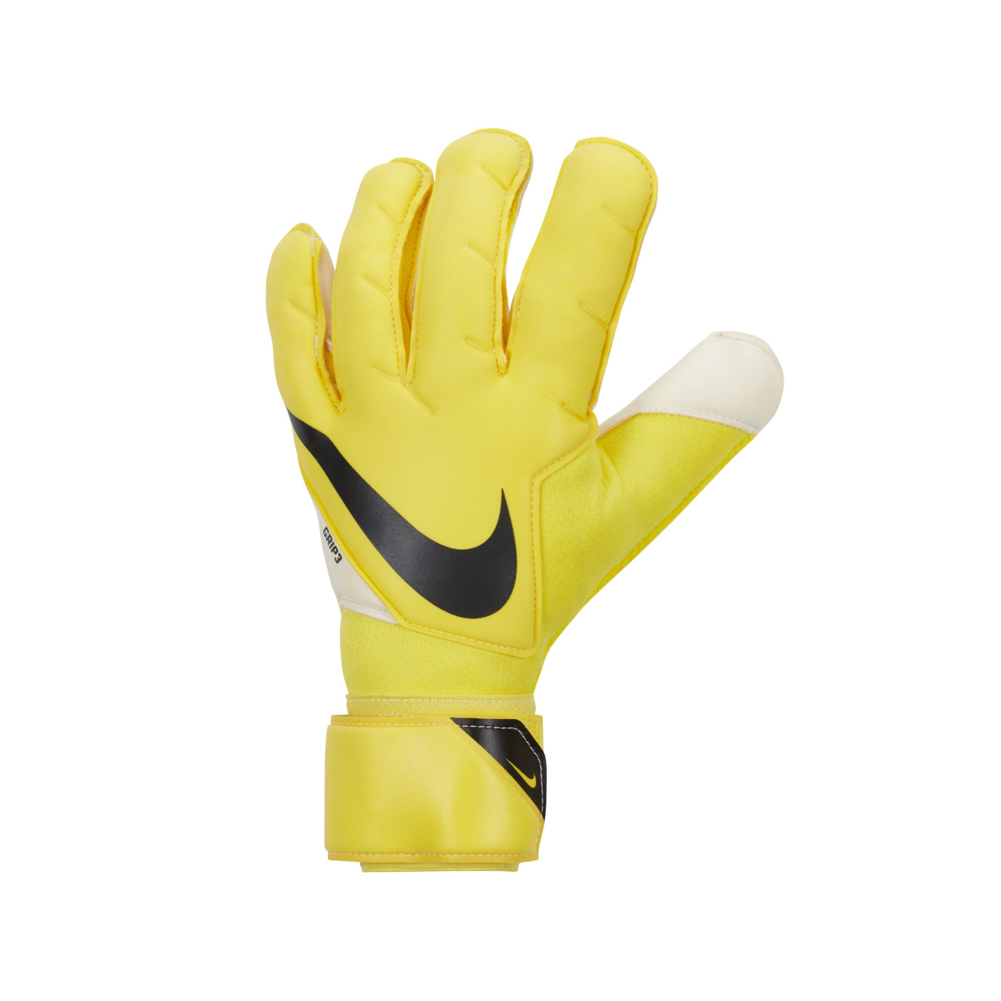 Gants de gardien de but Nike Grip 3 jaune blanc noir
