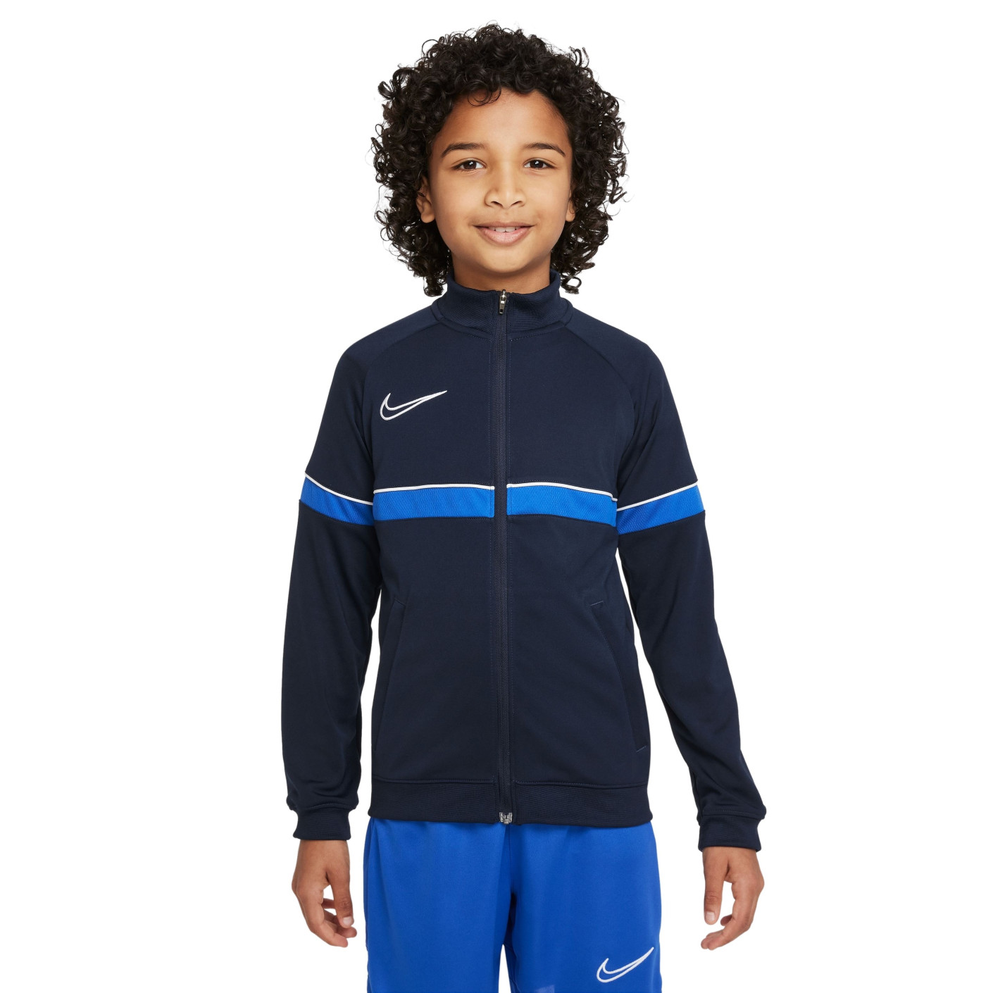Veste d'entraînement Nike Dri-Fit Academy 21 pour enfants Bleu foncé