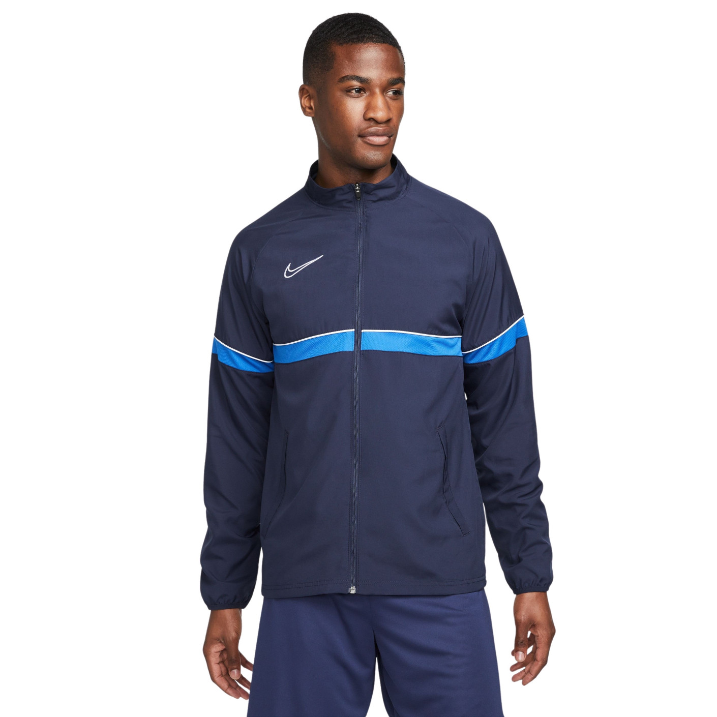 Veste d'entraînement Nike Dri-Fit Academy 21 tissée bleu foncé