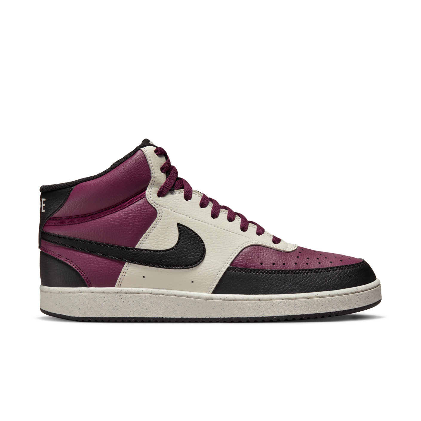 Nike Court Vision Mid Next Nature Sneakers Paars Zwart Wit