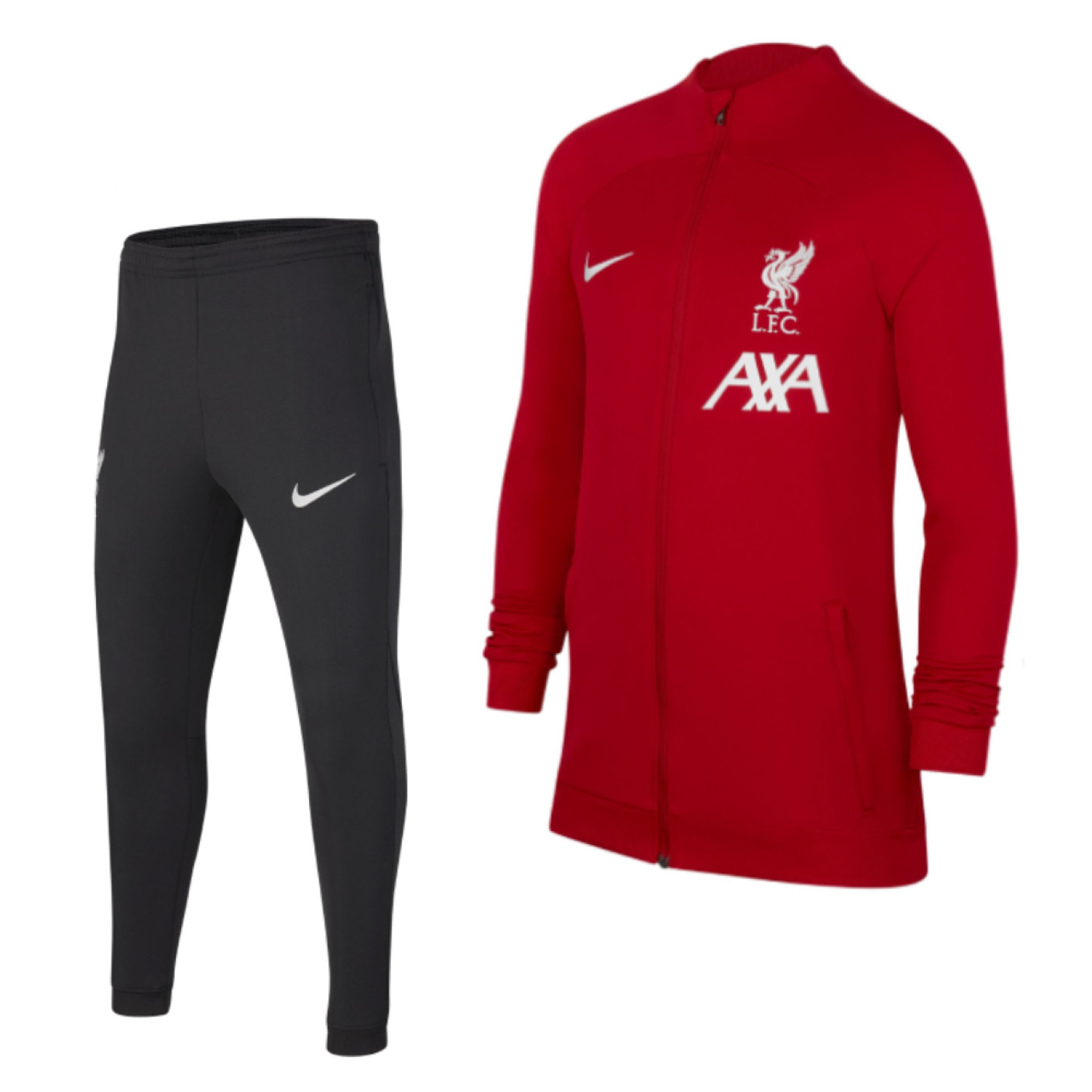 Nike Liverpool Academy Pro Trainingspak 2022-2023 Kids Rood Zwart