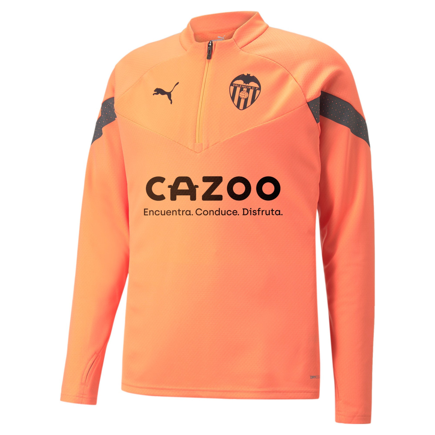 PUMA Valencia 1/4-Zip Trainingstrui 2022-2023 Oranje Zwart