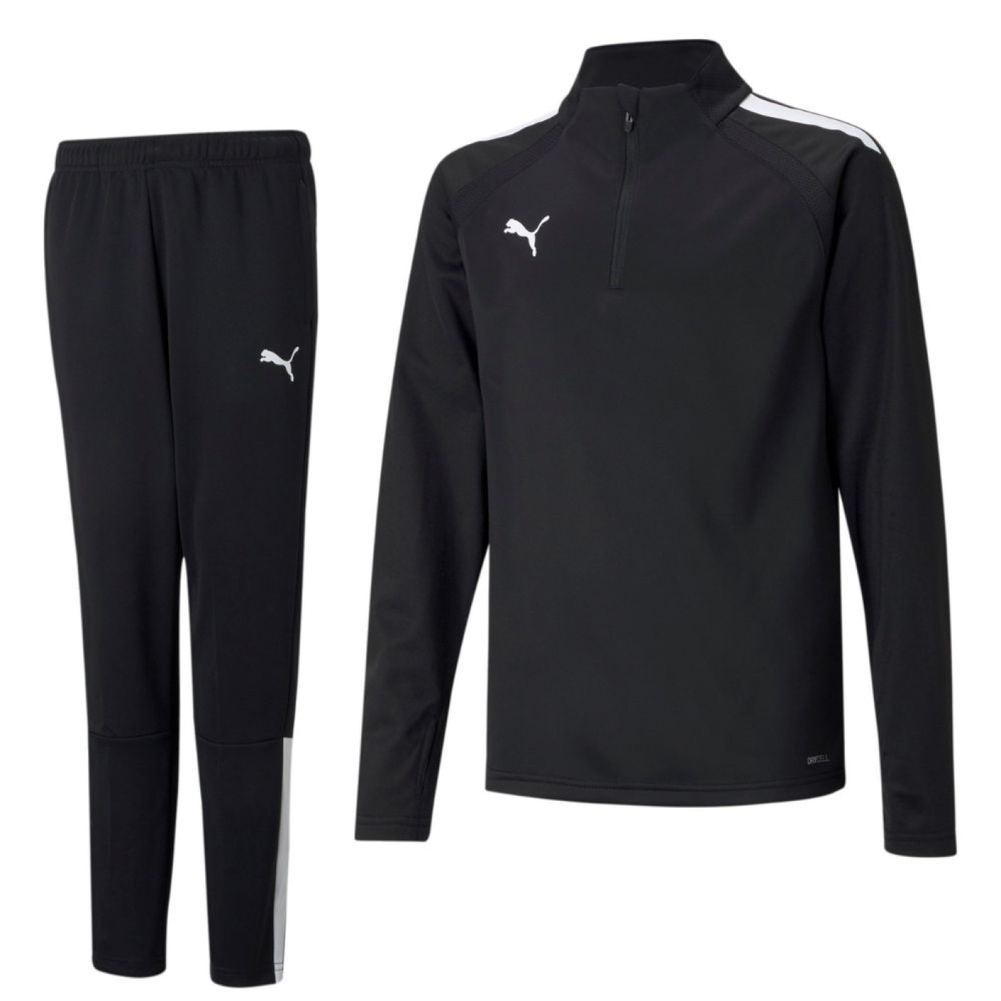 PUMA teamLIGA 1/4-Zip Survêtement Enfants Noir Noir