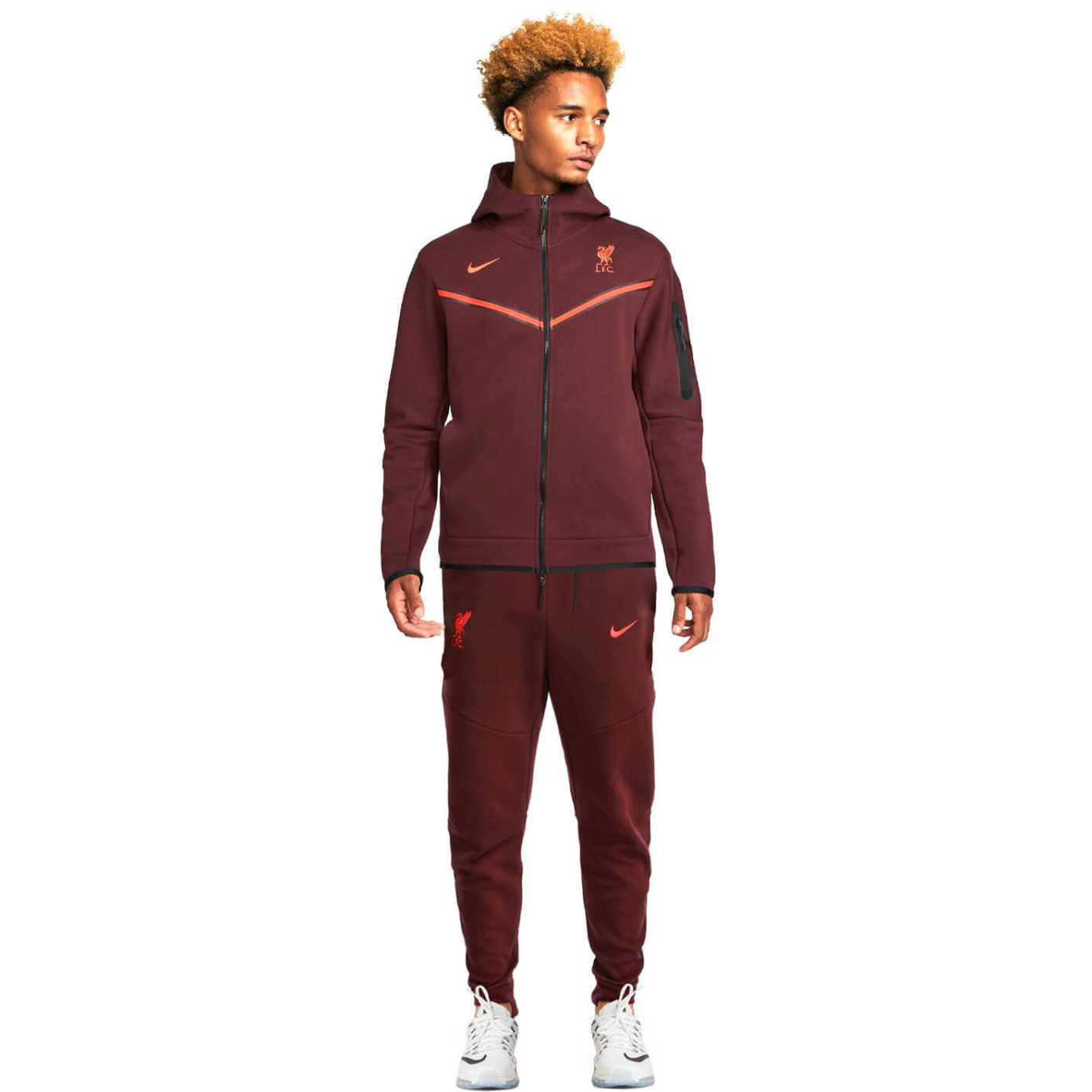 Nike Liverpool Tech Fleece Survêtement 2022-2023 Bordeaux Rouge