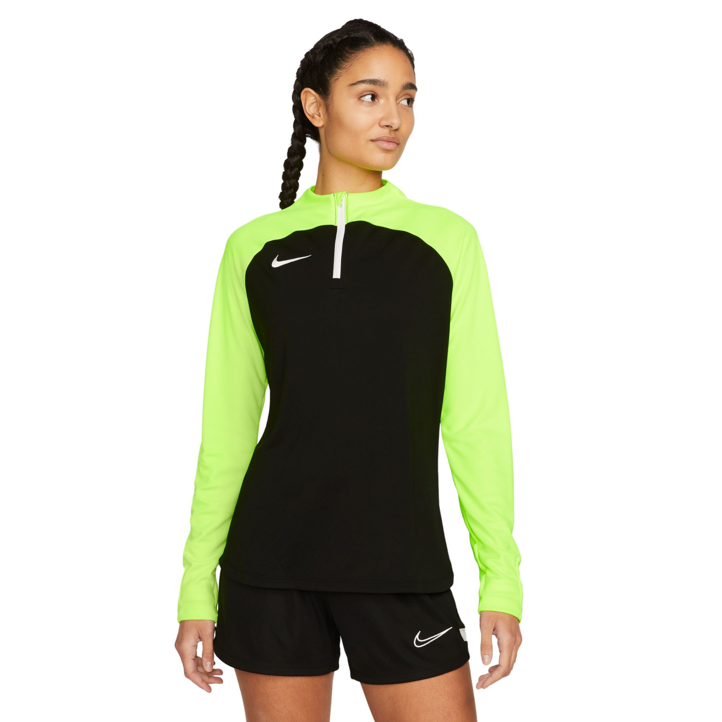 Nike Academy Pro Haut d'Entraînement Femmes Noir Jaune Néon