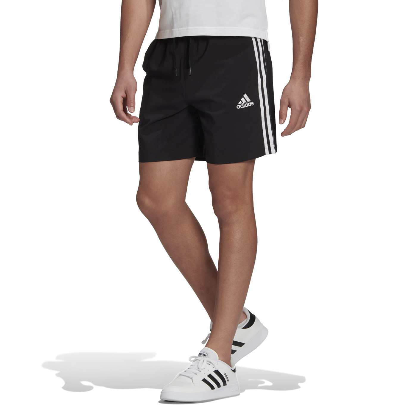 adidas Essentials 3-Stripes Trainingsbroekje Zwart Wit