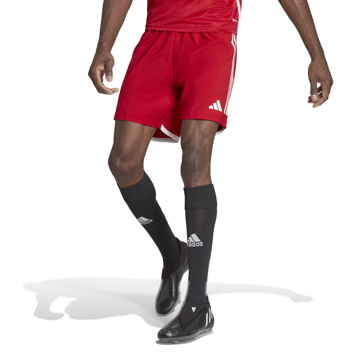 adidas Tiro 23 Competition Voetbalbroekje Rood Wit