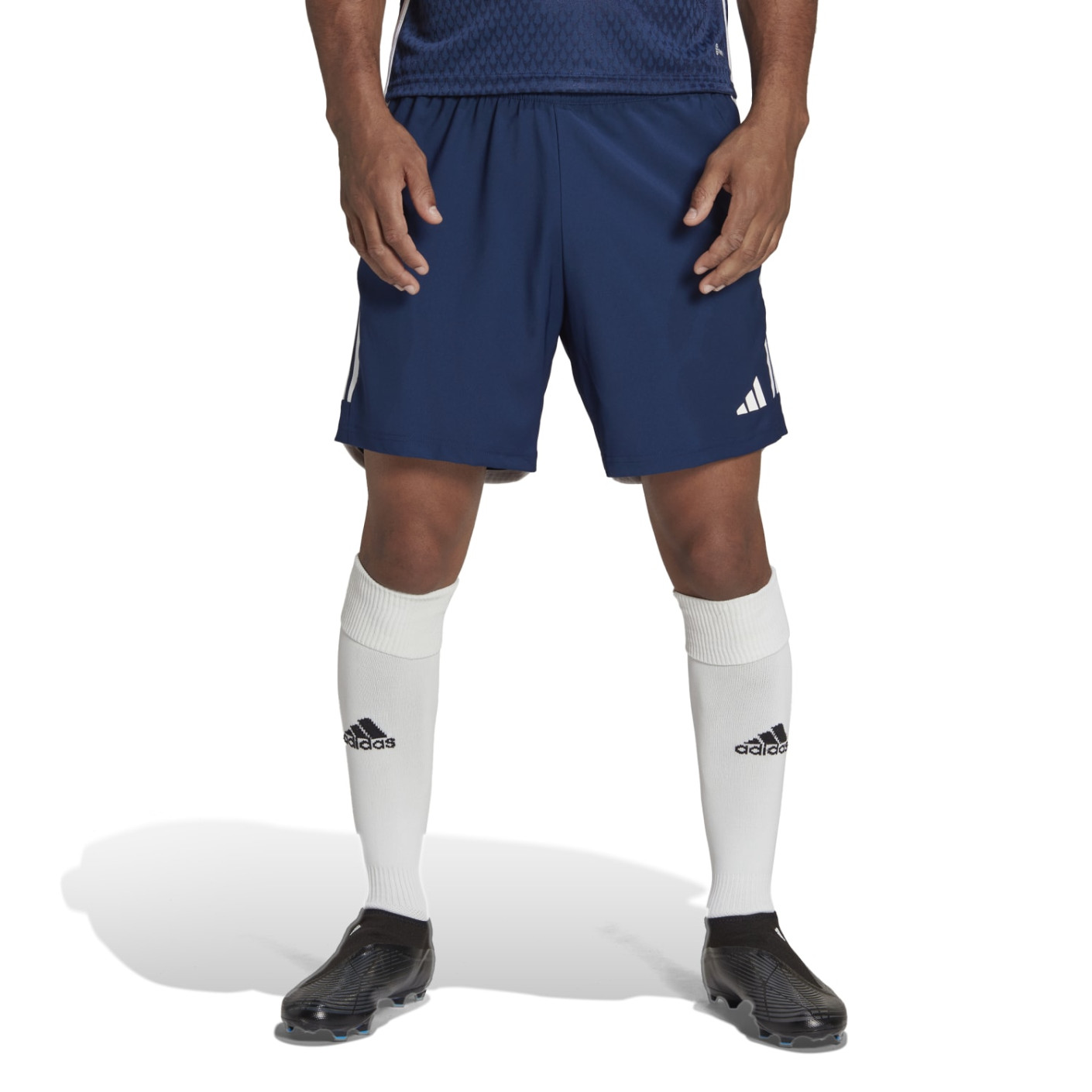 adidas Tiro 23 Competition Voetbalbroekje Donkerblauw Wit