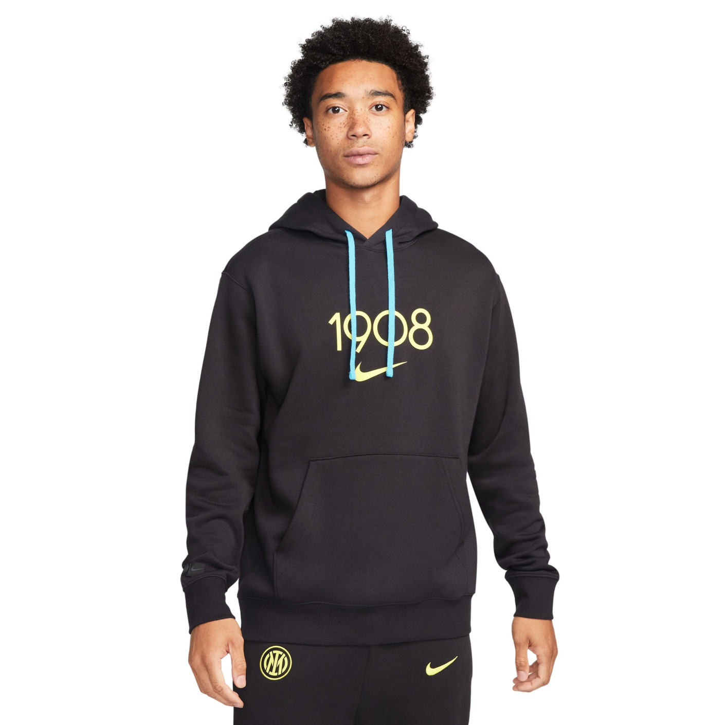 Nike Inter Milan Club Hoodie 2022-2023 Zwart Geel