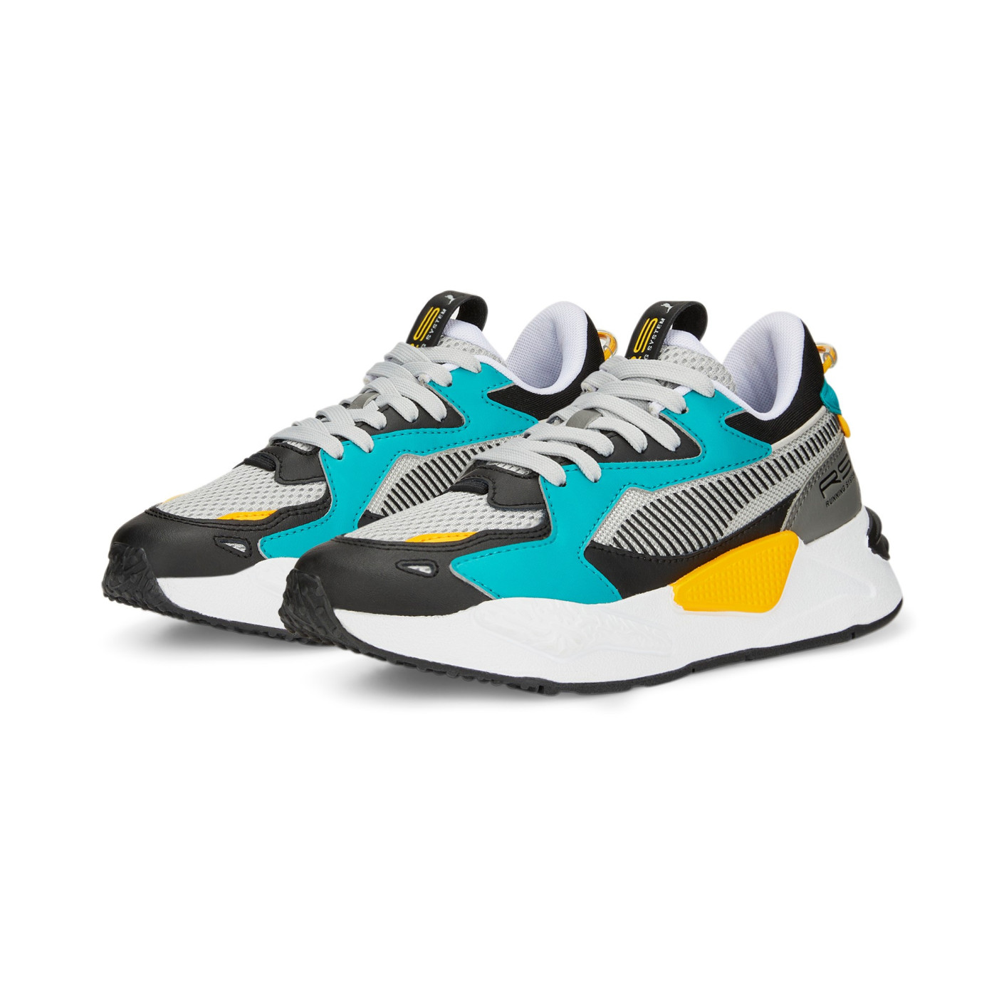 PUMA RS-Z Core Baskets Enfants Gris Noir Bleu