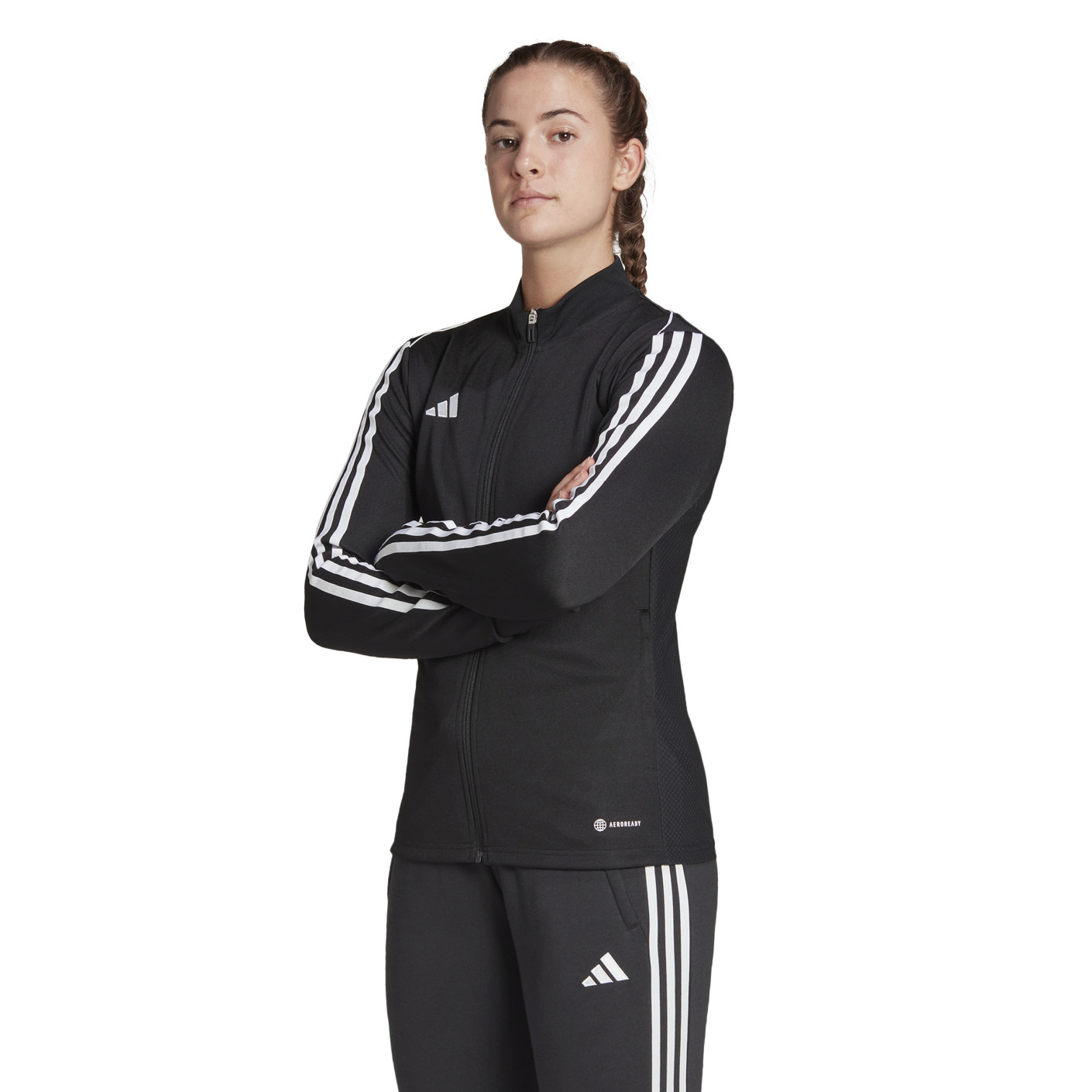 adidas Tiro 23 League Trainingsjack Dames Zwart Wit