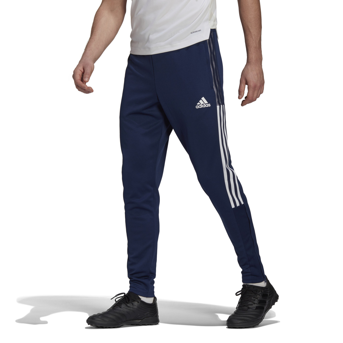 Pantalon de survêtement adidas Tiro 21 Track Bleu foncé et blanc