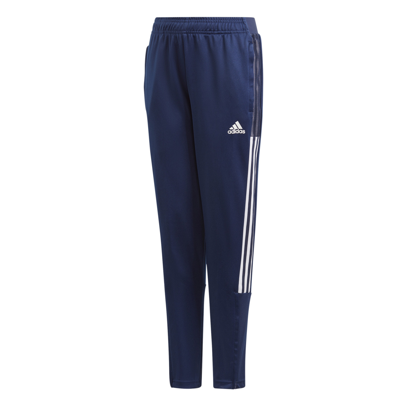 Pantalon d'entraînement adidas Tiro 21 pour enfants bleu foncé blanc