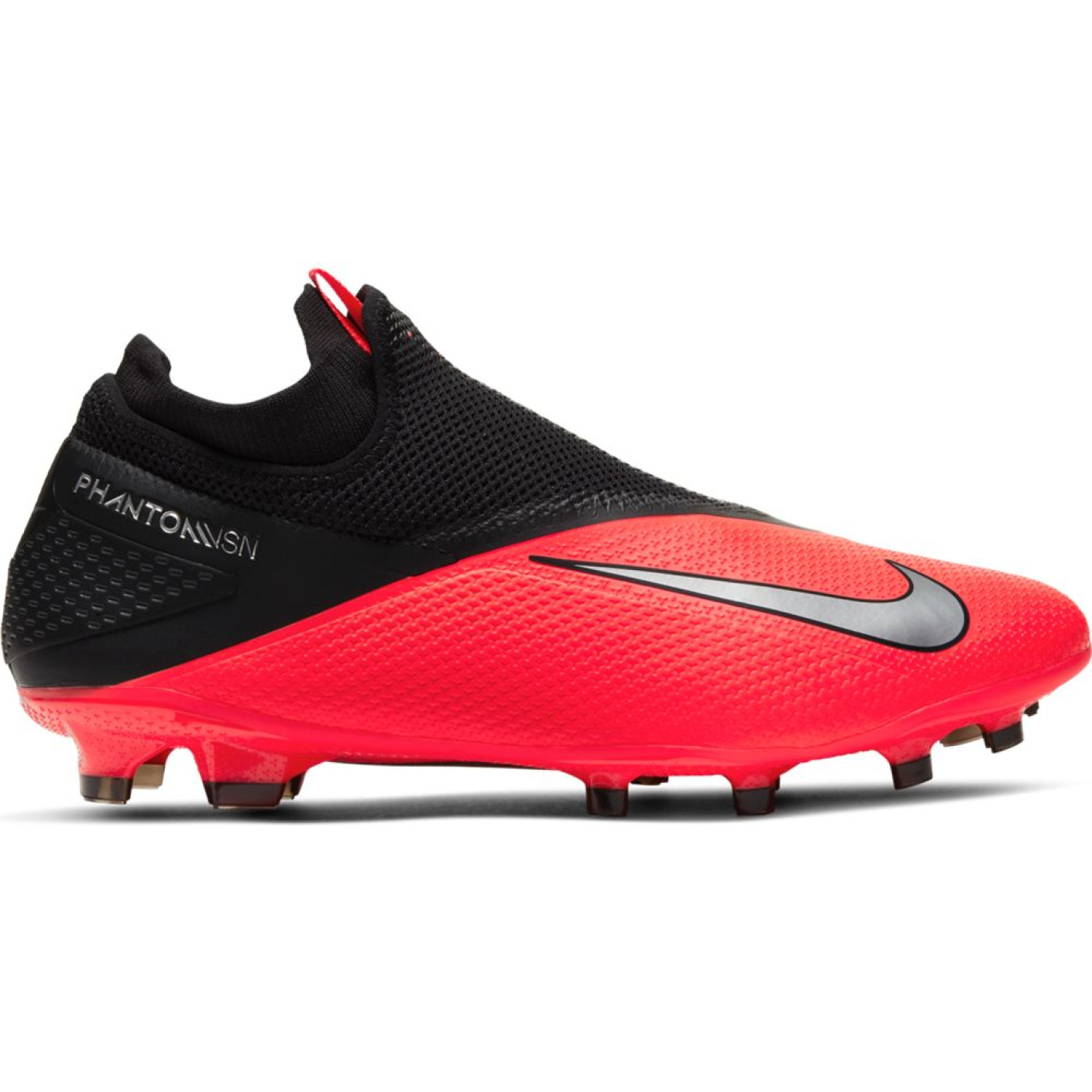 Nike Phantom VSN 2 Pro DF Gras Voetbalschoenen (FG) Roze Zwart