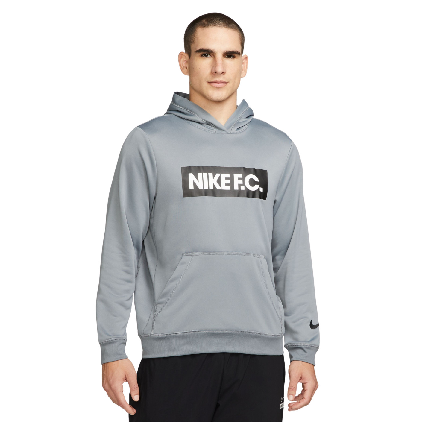 Nike F.C. Libero Hoodie Grijs Wit Zwart