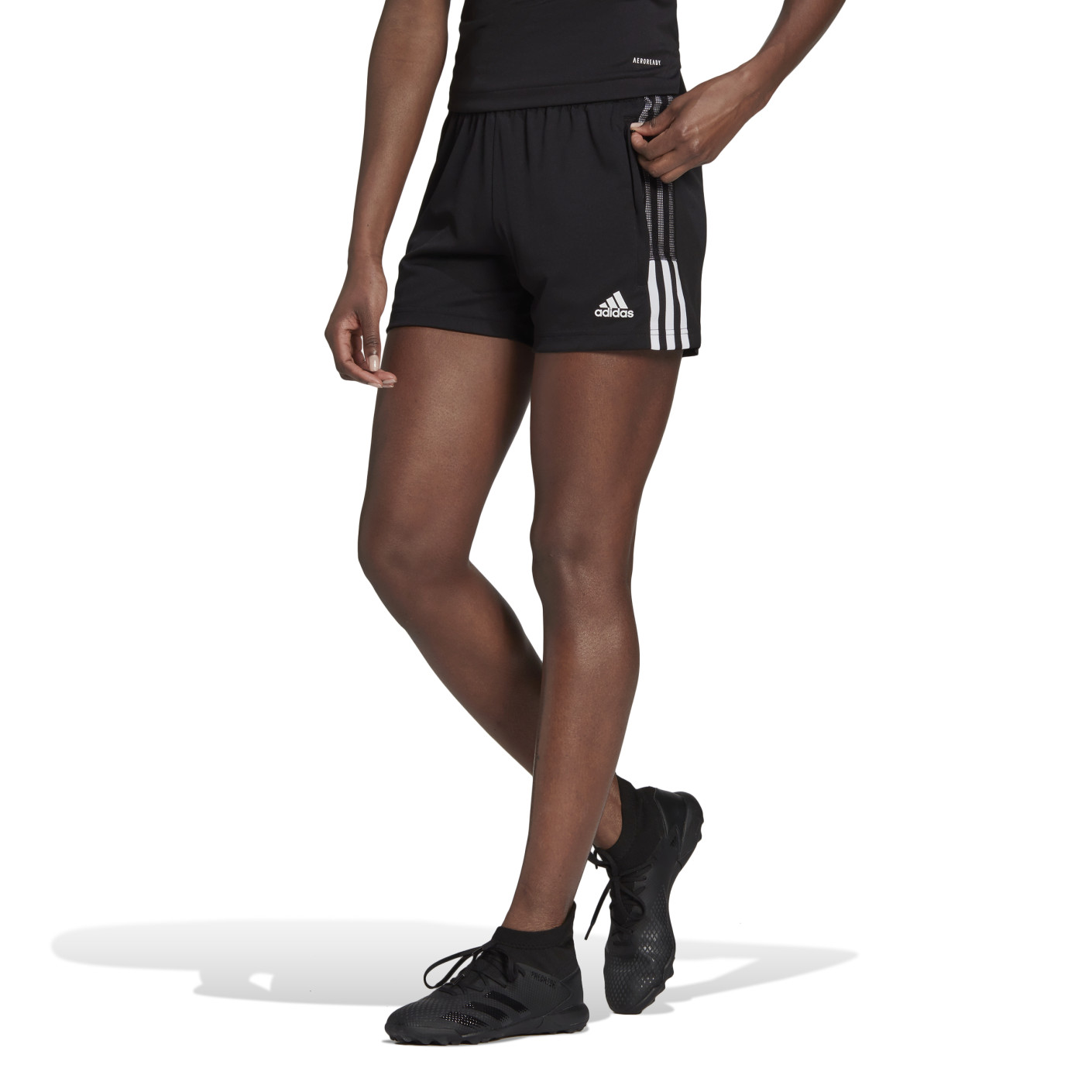 Pantalon de jogging adidas Tiro 21 pour femme, noir et blanc