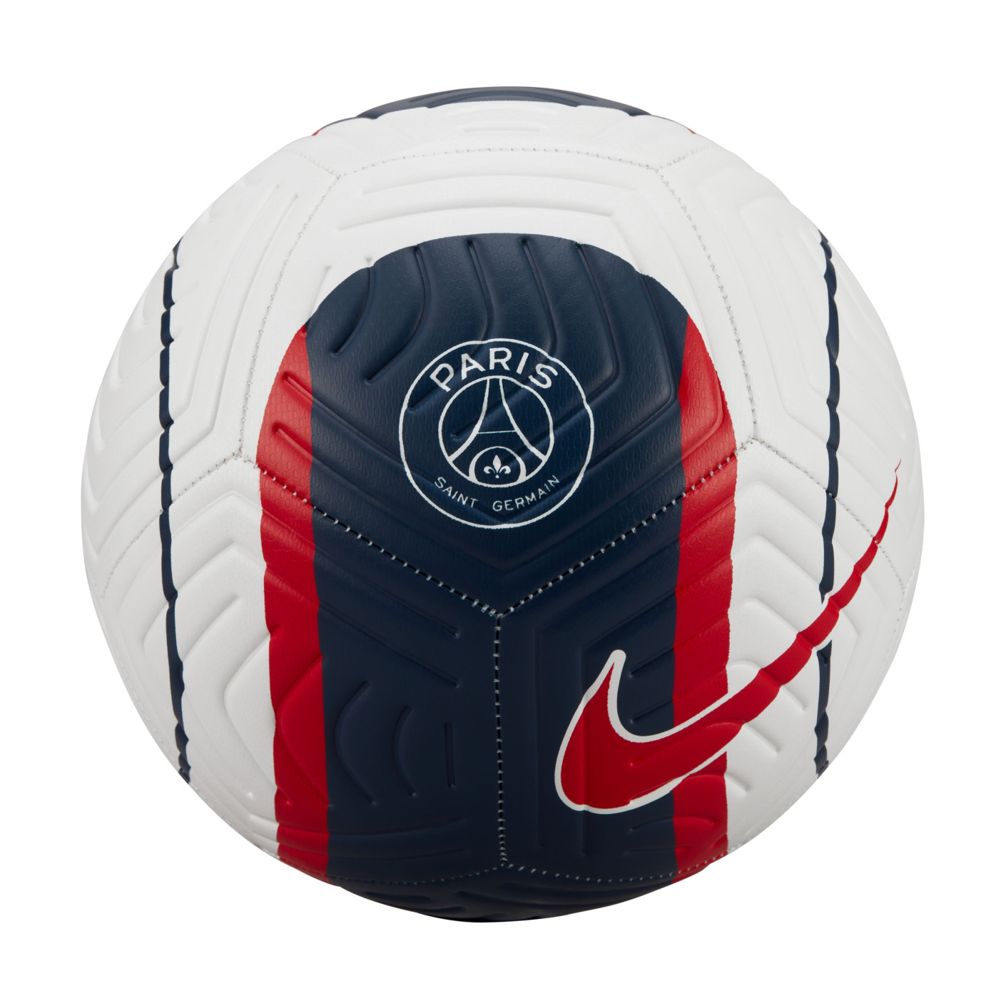 Nike Paris Saint Germain Strike Ballon de Foot Blanc Bleu Rouge 
