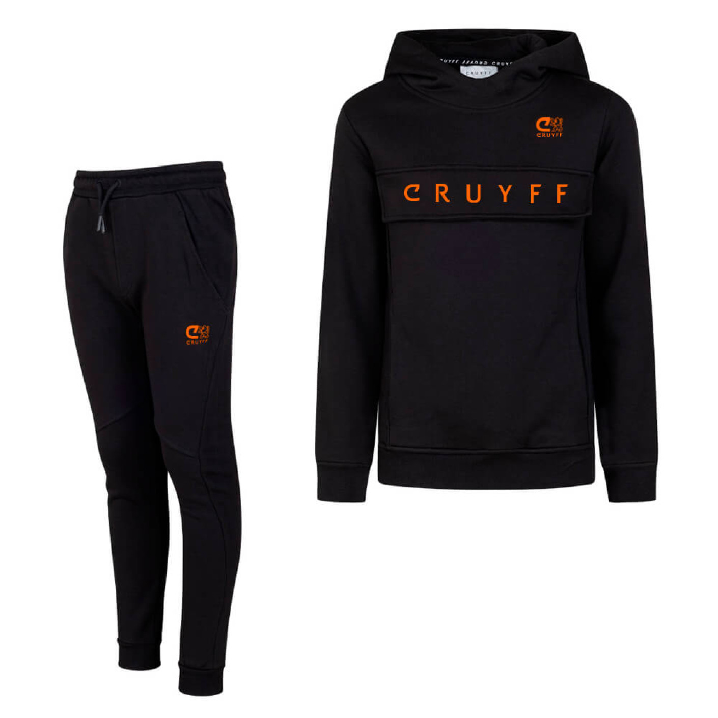 Cruyff Ranka Survêtement Noir Orange Vif