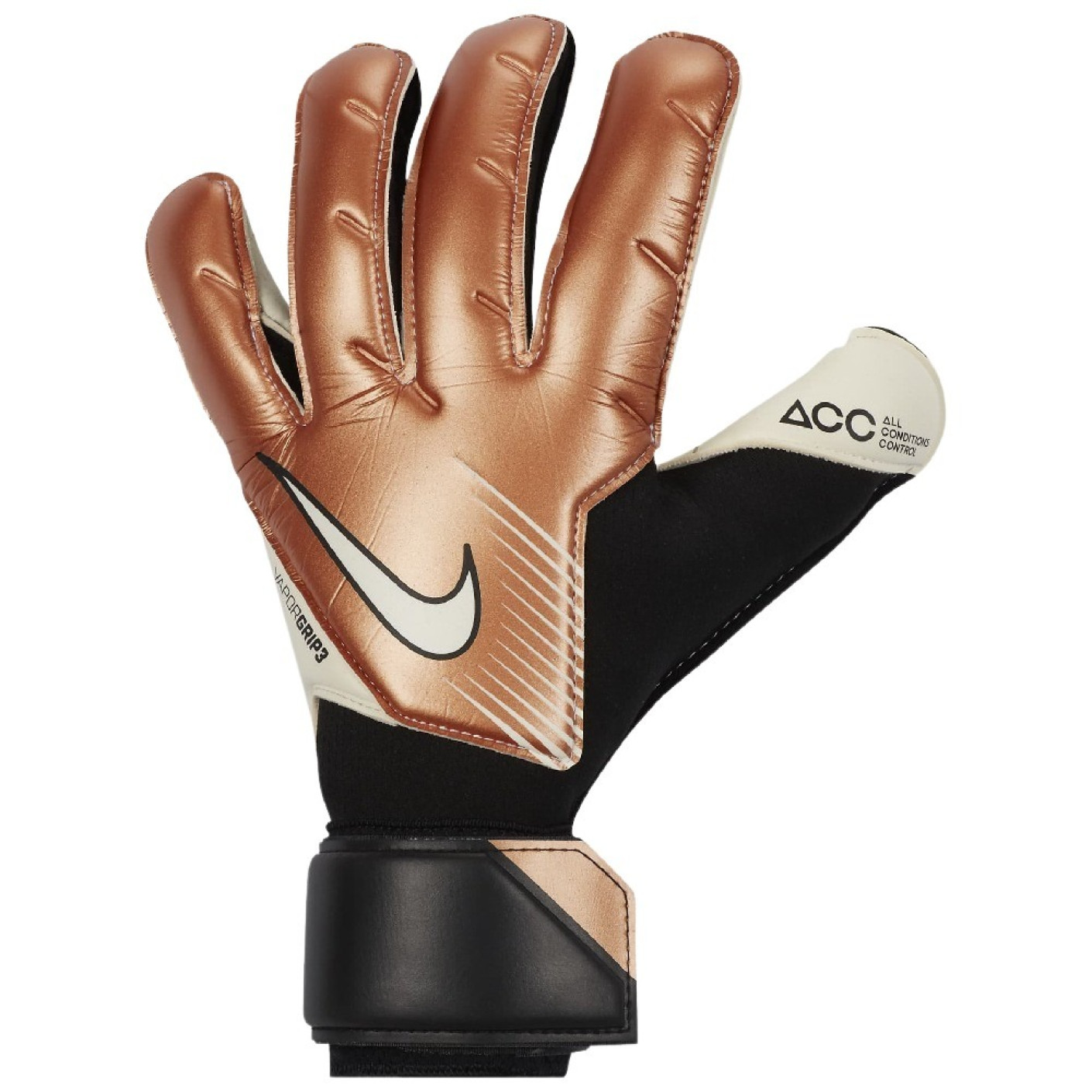 Nike Vapor Grip 3 Gants de Gardien de But Bronze Noir Blanc