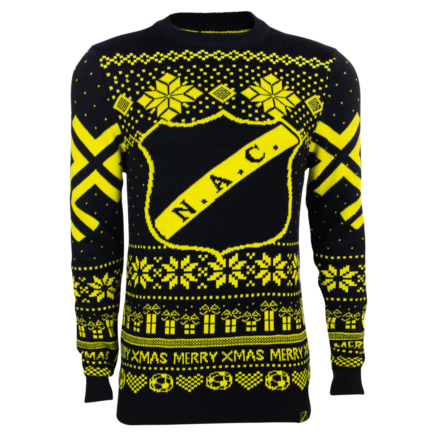 Pull de Noël NAC Breda noir jaune
