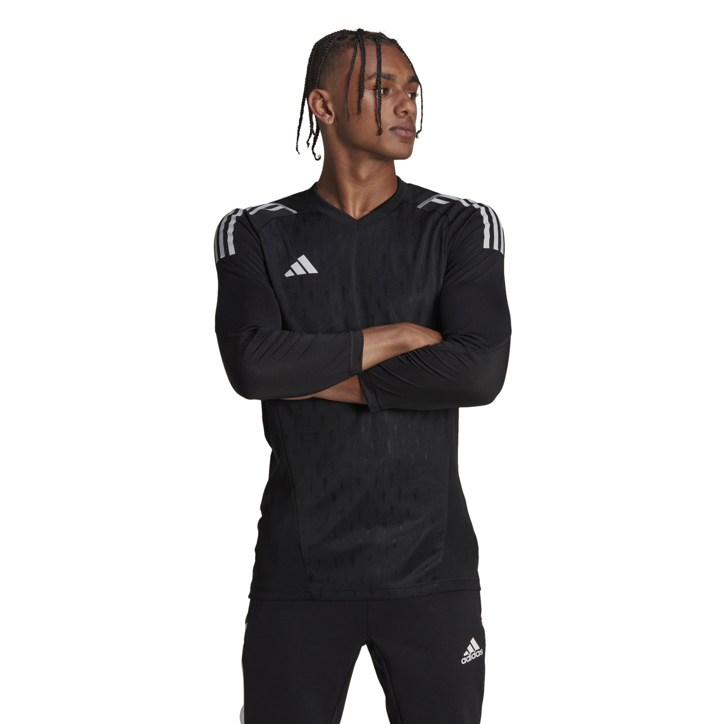 adidas Tiro 23 Pro Maillot de Gardien de But Manches Longues Noir Blanc