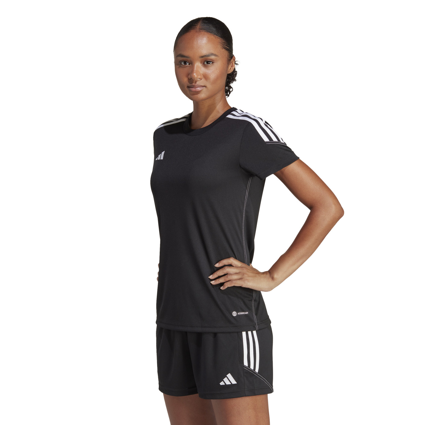 adidas Tiro 23 Club Trainingsshirt Dames Zwart Wit