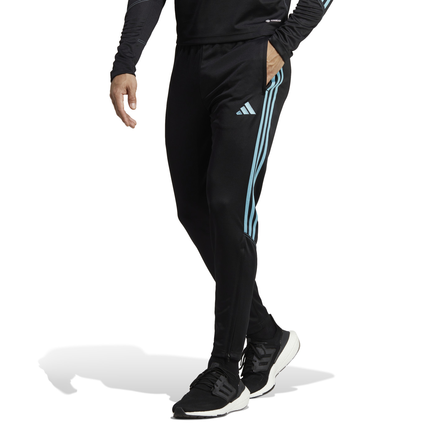 adidas Tiro 23 Club Trainingsbroek Zwart Blauw