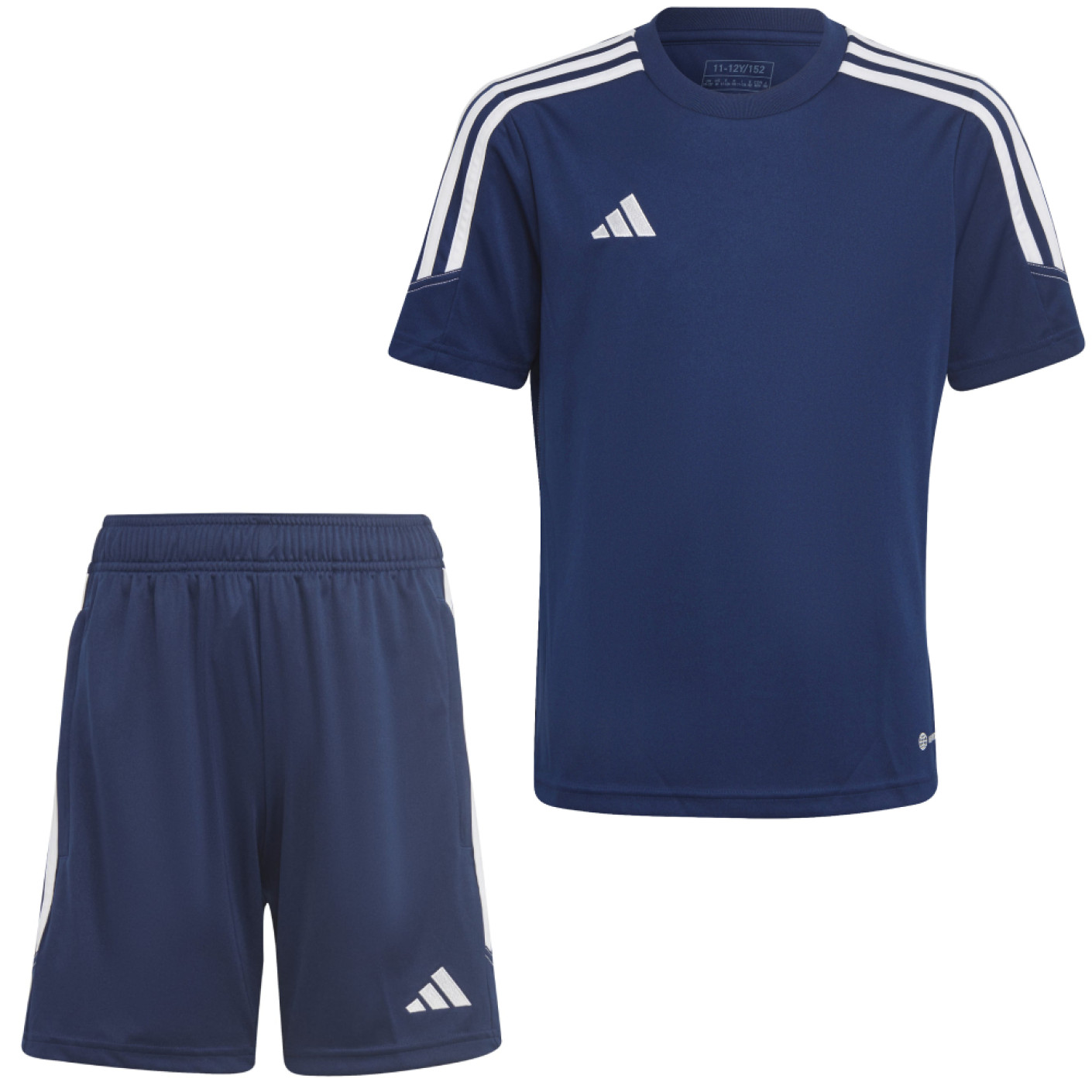 adidas Tiro 23 Club Trainingsset Kids Donkerblauw Wit