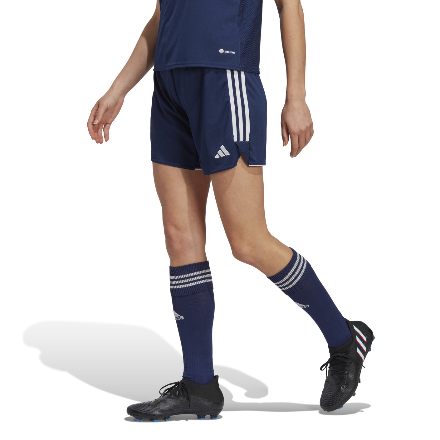 adidas Tiro 23 League Broekje Dames Donkerblauw Wit