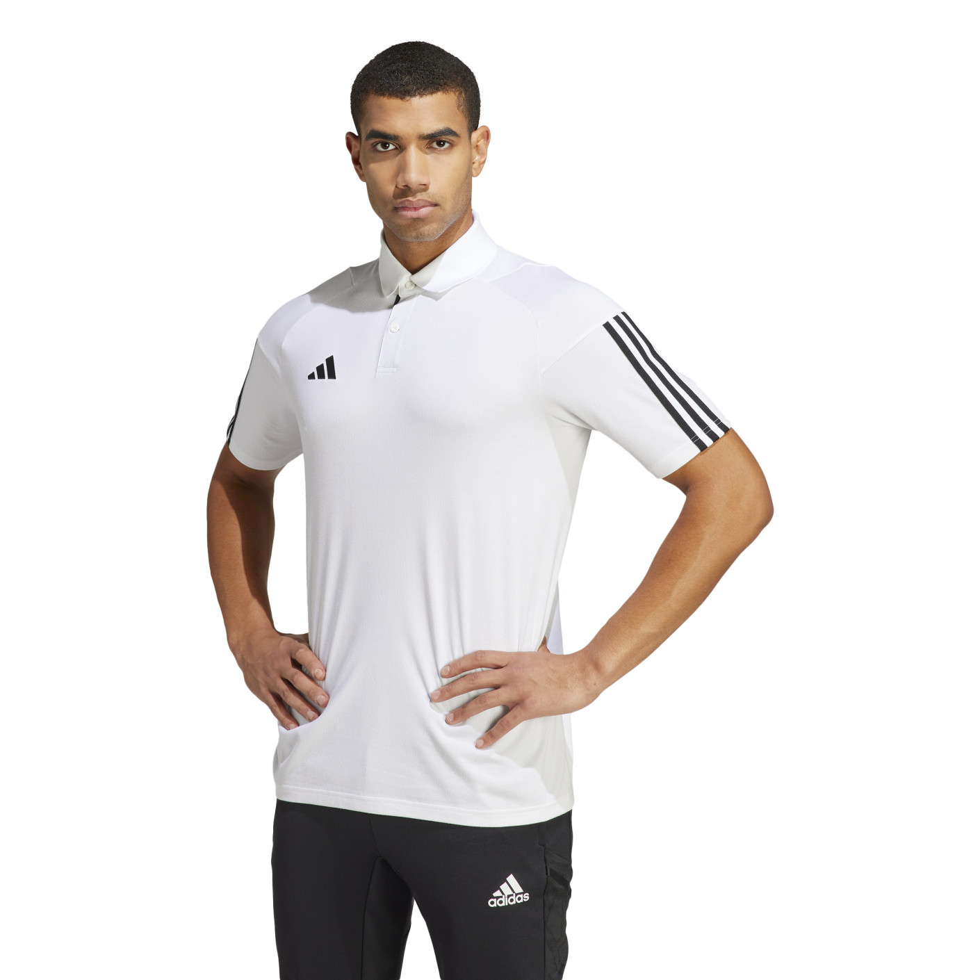 adidas Tiro 23 Competition Polo Wit Zwart