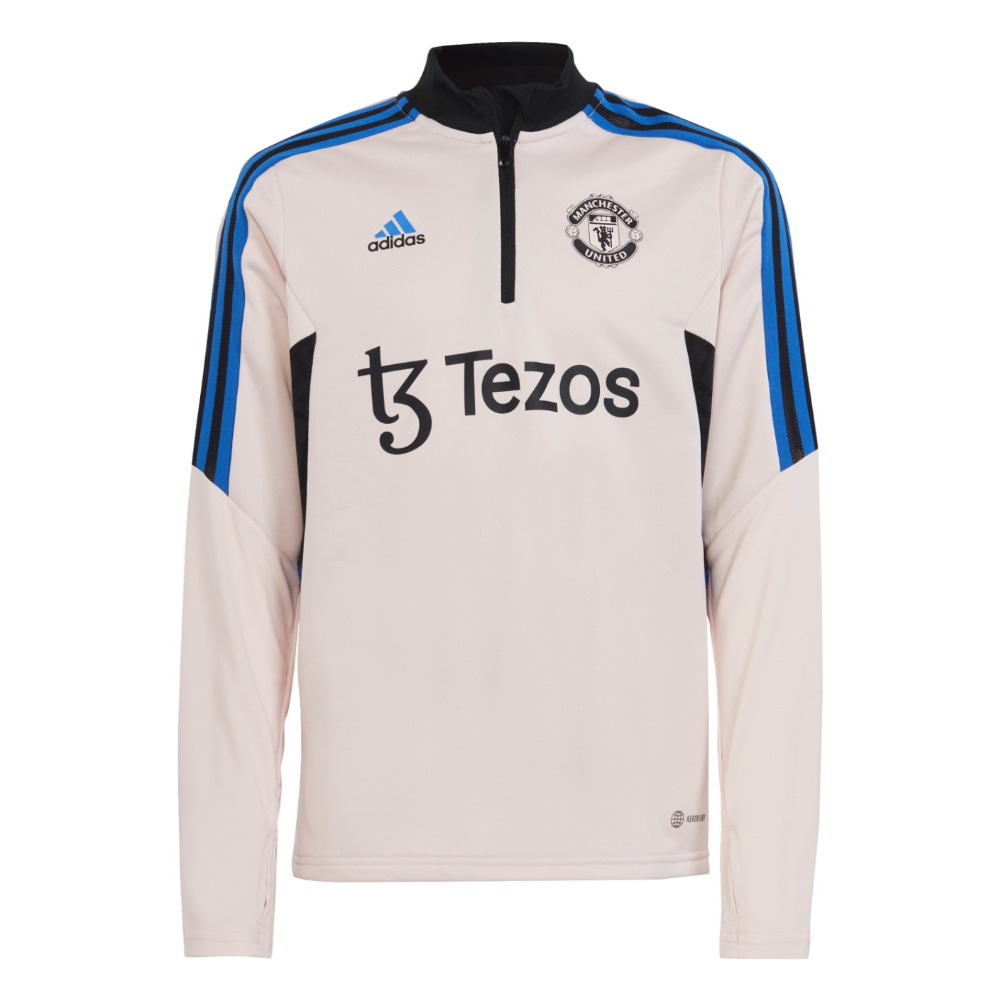 adidas Manchester United Haut d'Entraînement 2022-2023 Enfants Rose Clair Noir Bleu