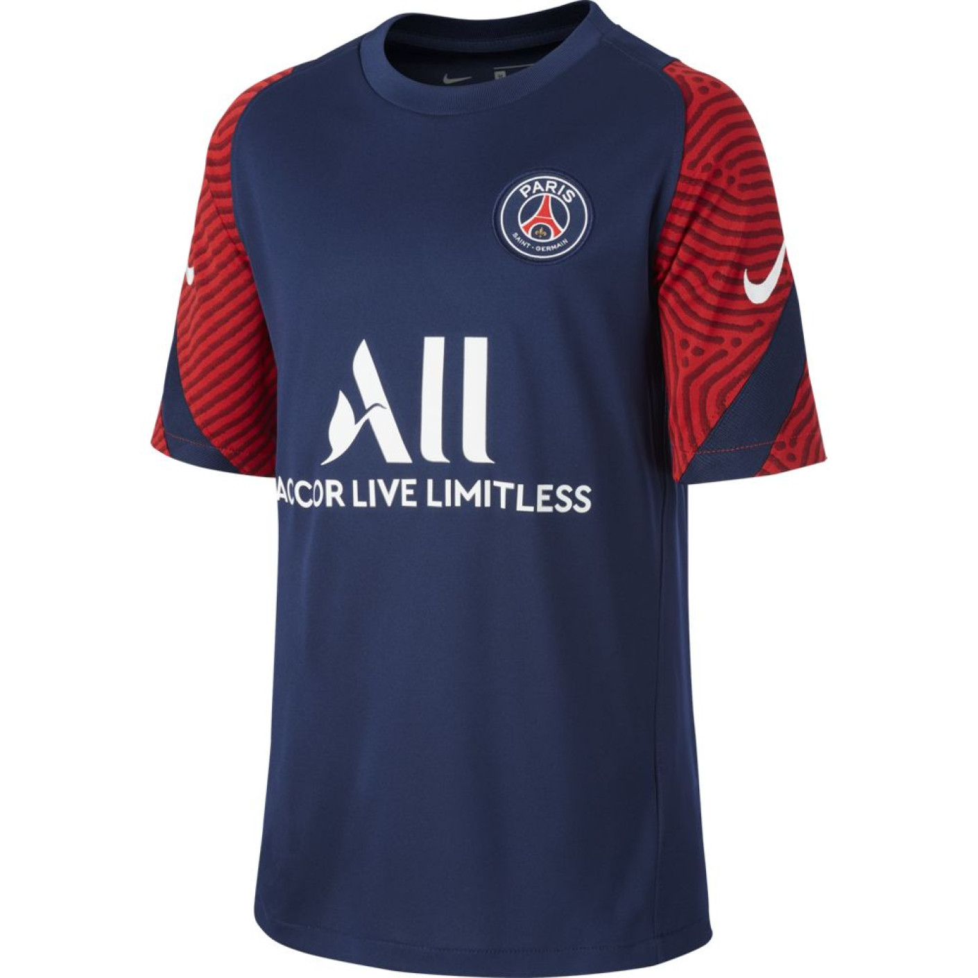 Nike Paris Saint Germain Strike Trainingsshirt 2020-2021 Kids Blauw