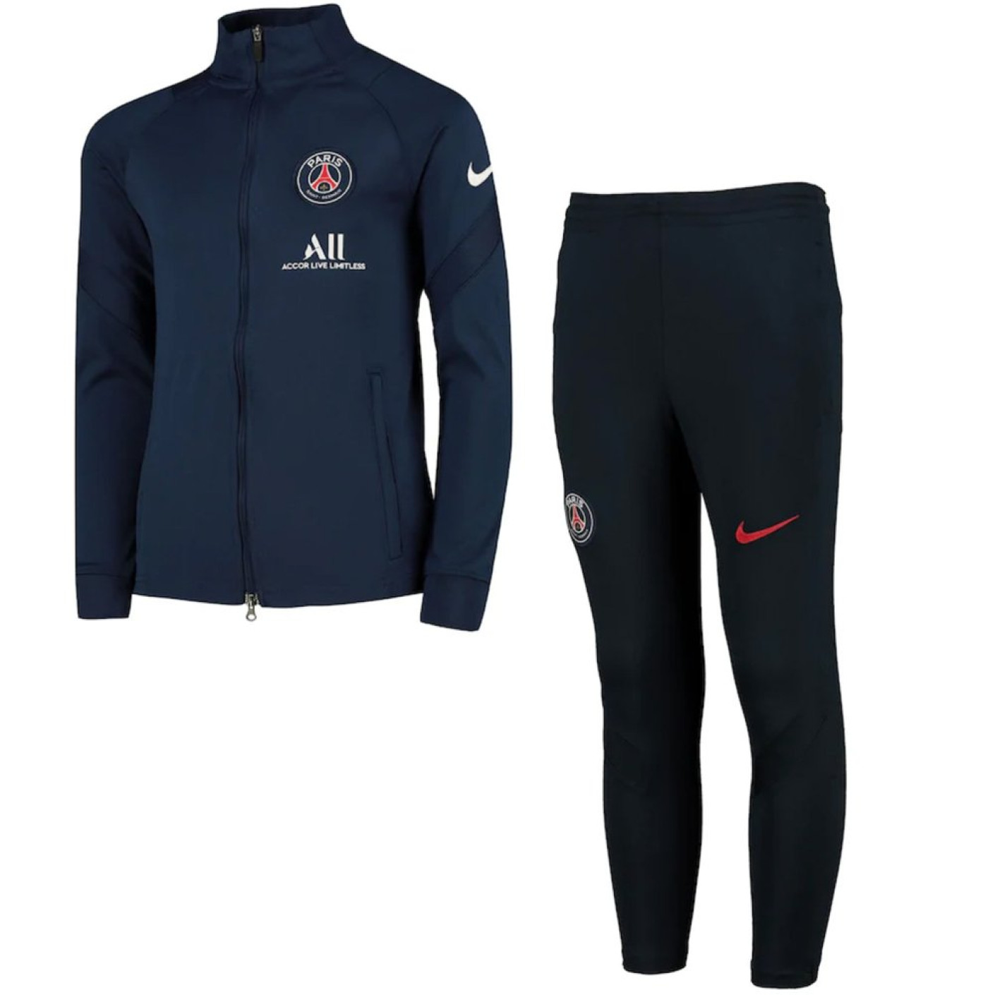 Nike Paris Saint Germain Dry Strike Trainingspak 2020-2021 Kids Donkerblauw